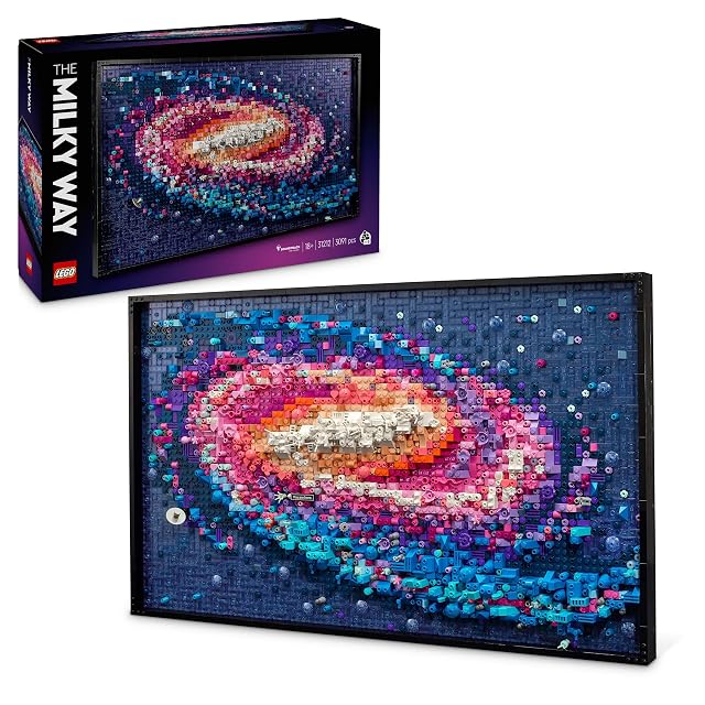LEGO Art Galaxia Vía Láctea Arte Mural y Decoración de Pared para el Salón y Hogar