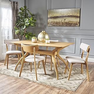 Christopher Wood Dining Set with Fabric Chairs