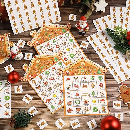 Miniatura 10 de Juego de bingo de Navidad de 35 piezas, juego de bingo cristiano para 24 jugadores, tarjetas de bingo de natividad, juegos de Navidad para niños,