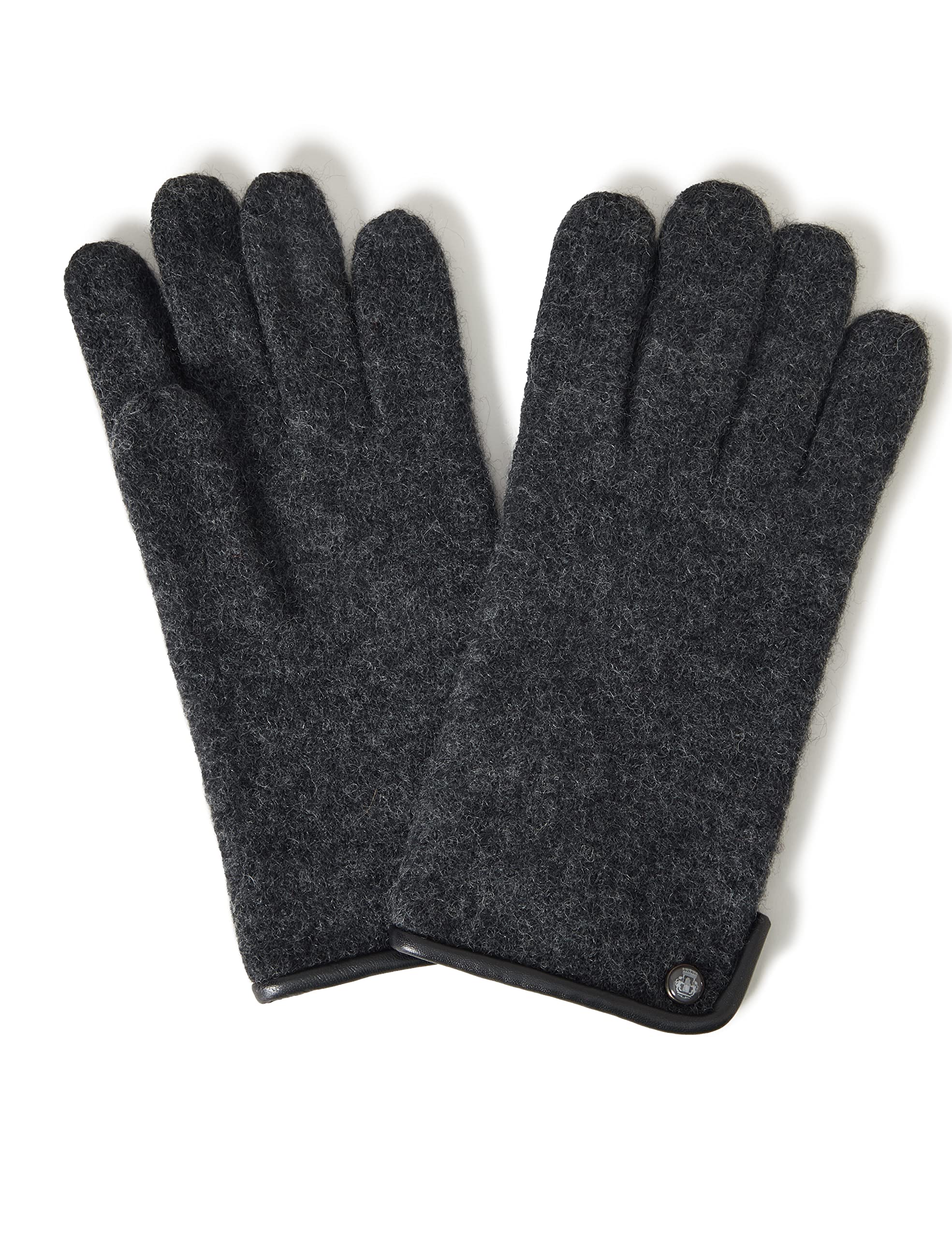 Roeckl Men's Black (Anthracite 090) Klassischer Walkhandschuh Gloves Not Applicable, 9.5