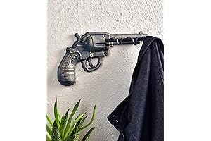 Giftcraft Hand Gun Design Wall Decor with 3 Hooks - Handgun Home...