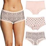 Women's Underwear Boy Shorts Pack, 3-Pack, Microfiber Boy shorts Underwear Women Pack, Lace Panties for Women