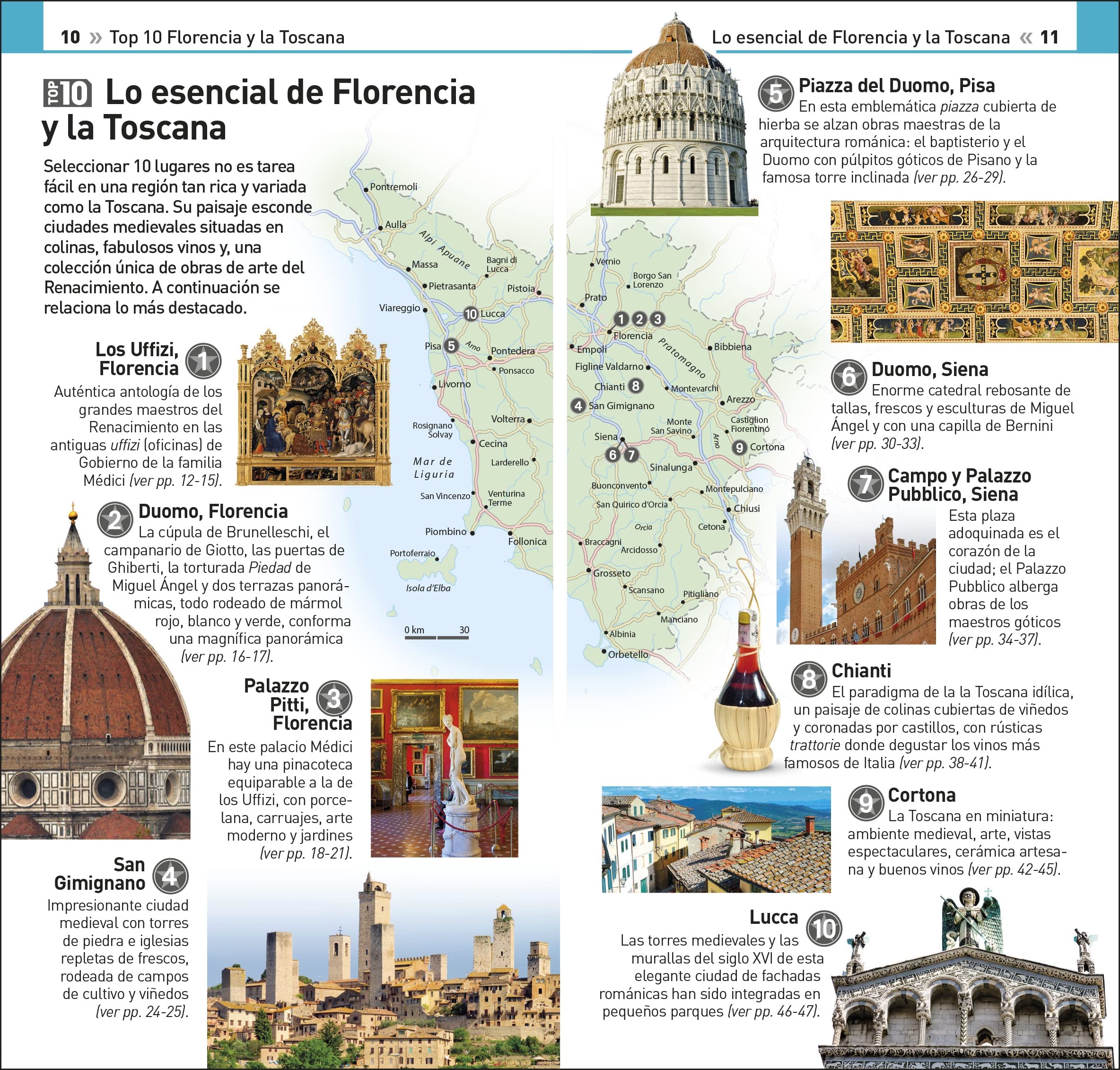 Florencia y la Toscana (Guías Visuales TOP 10): La guía que descubre lo mejor de cada ciudad (Guías de viaje)