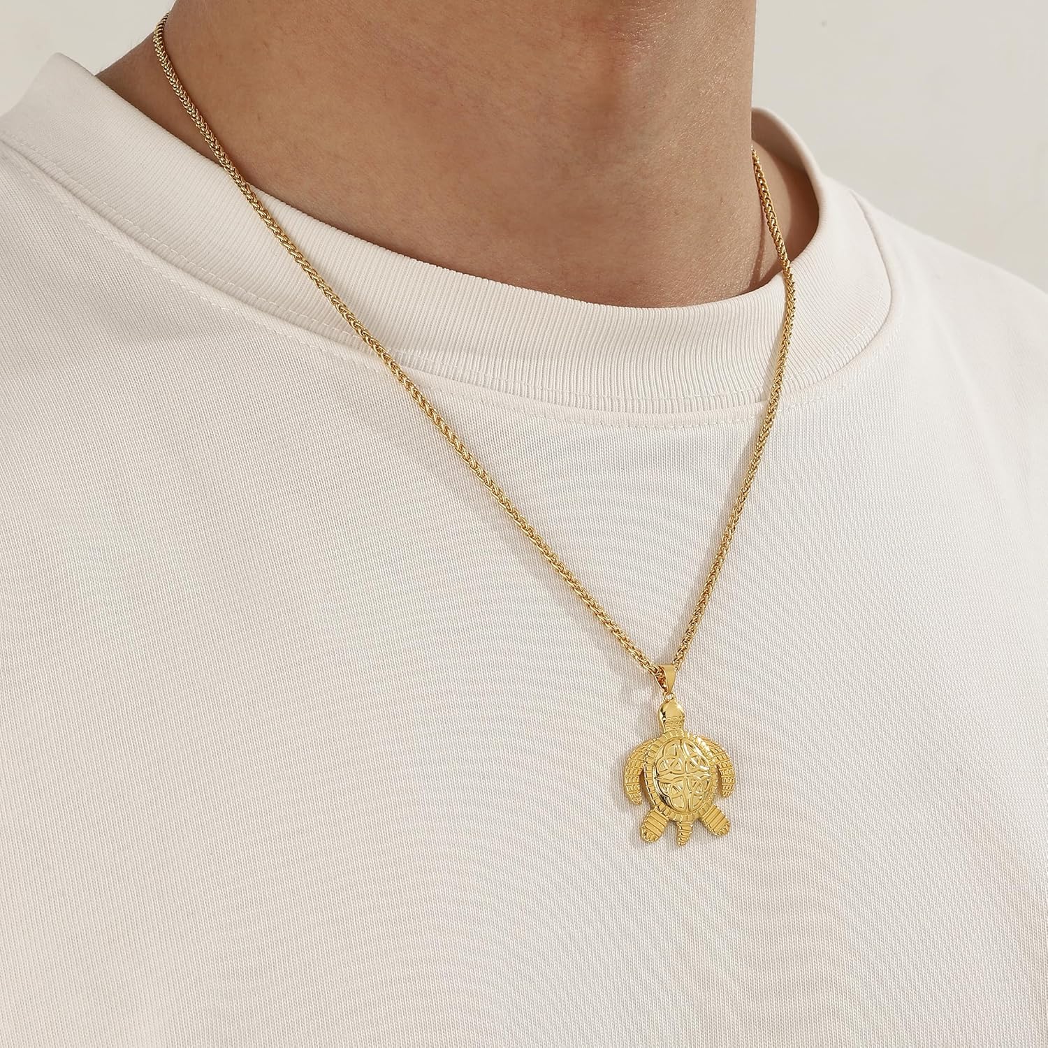 beautlace Turtle Necklaces/Rings Celtic Knot Pendant Silver/18K Gold/Black Gun Plated Animals Necklace Jewelry Gifts for Men and Women - Image 2