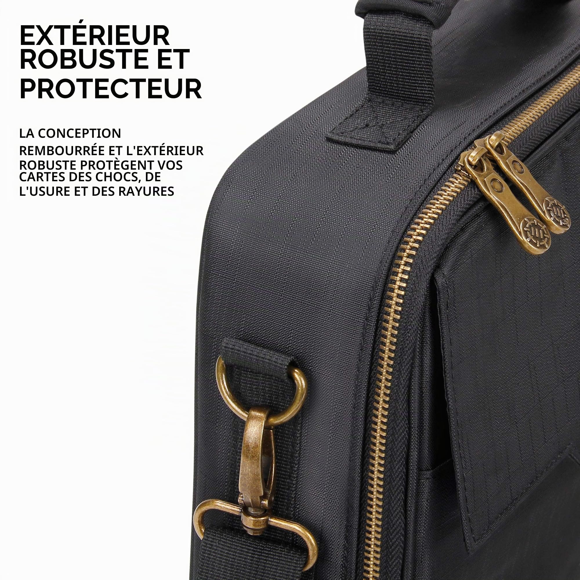 Enhance Sac de Voyage Bandoulière pour Cartes MTG avec Compartiments Séparateurs, Rangement pour Crayons, Dés et Jetons - Compatible avec Magic The Gathering, Jeux de Cartes Contre l'Humanité et Plus