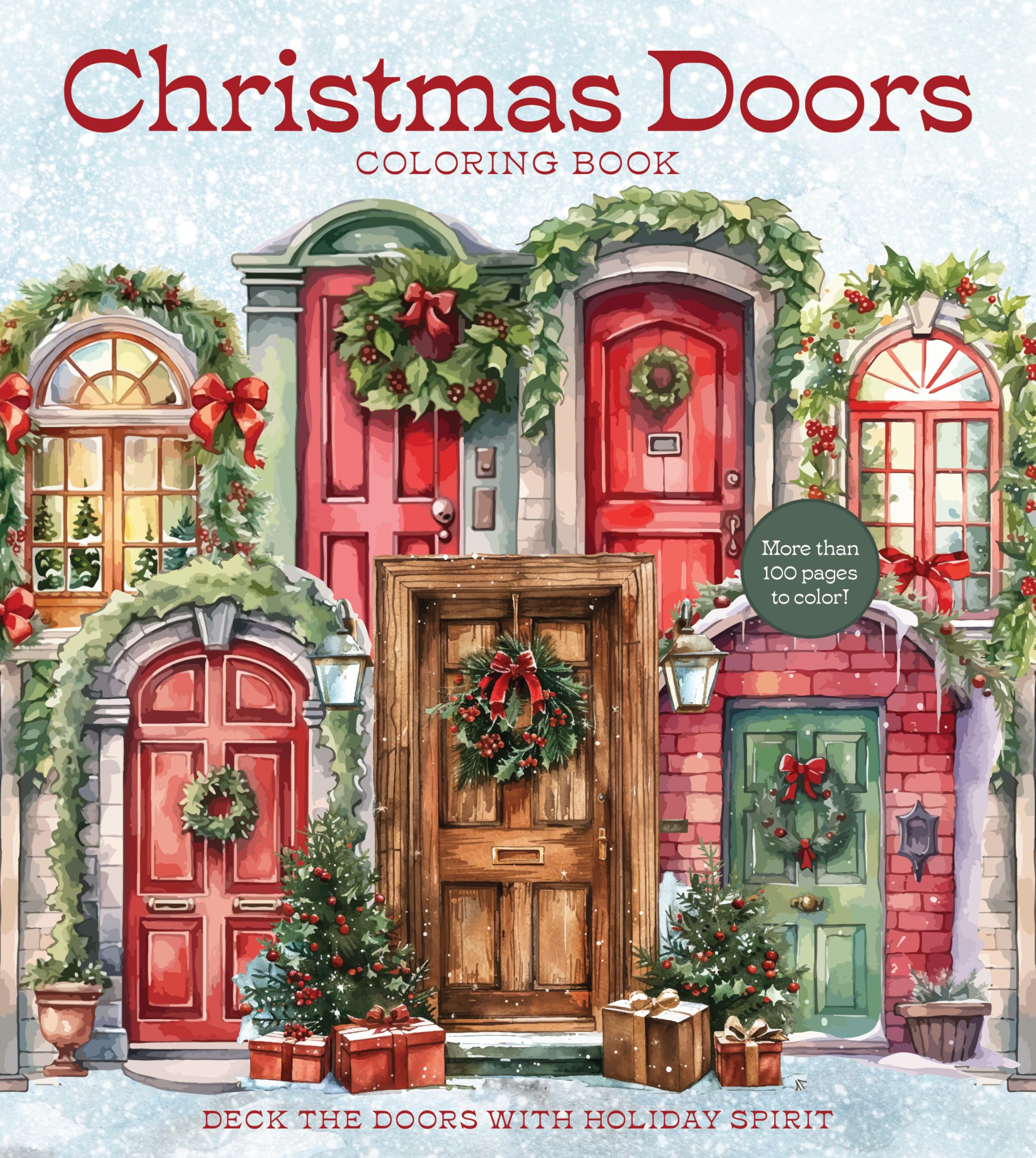 Christmas Doors Coloring Book: Deck the Doors w. Books.#+,.#