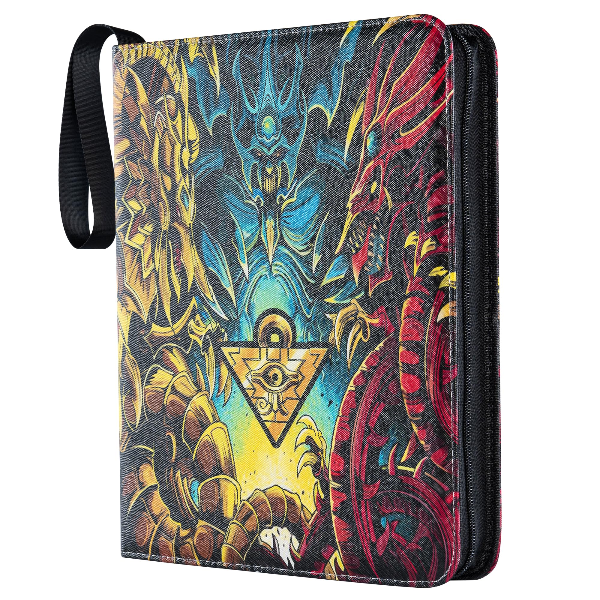 yugioh card binder amazon Amazon.com: DRZERUI Card Binder for YuGiOh Cards，9-Pockets Trading Card  Binder with 40 Removable Sleeves, 9 Pocket Card Album Compatible for YuGiOh  Cards（Model Y, Classic King） : Toys & Games
