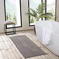 Eddie Bauer Logan Medium Brown Bath Runner Rug - 100% Plush Tufted Cotton, Super Absorbent, Quick-Dry, Skid-Resistant 22x60"