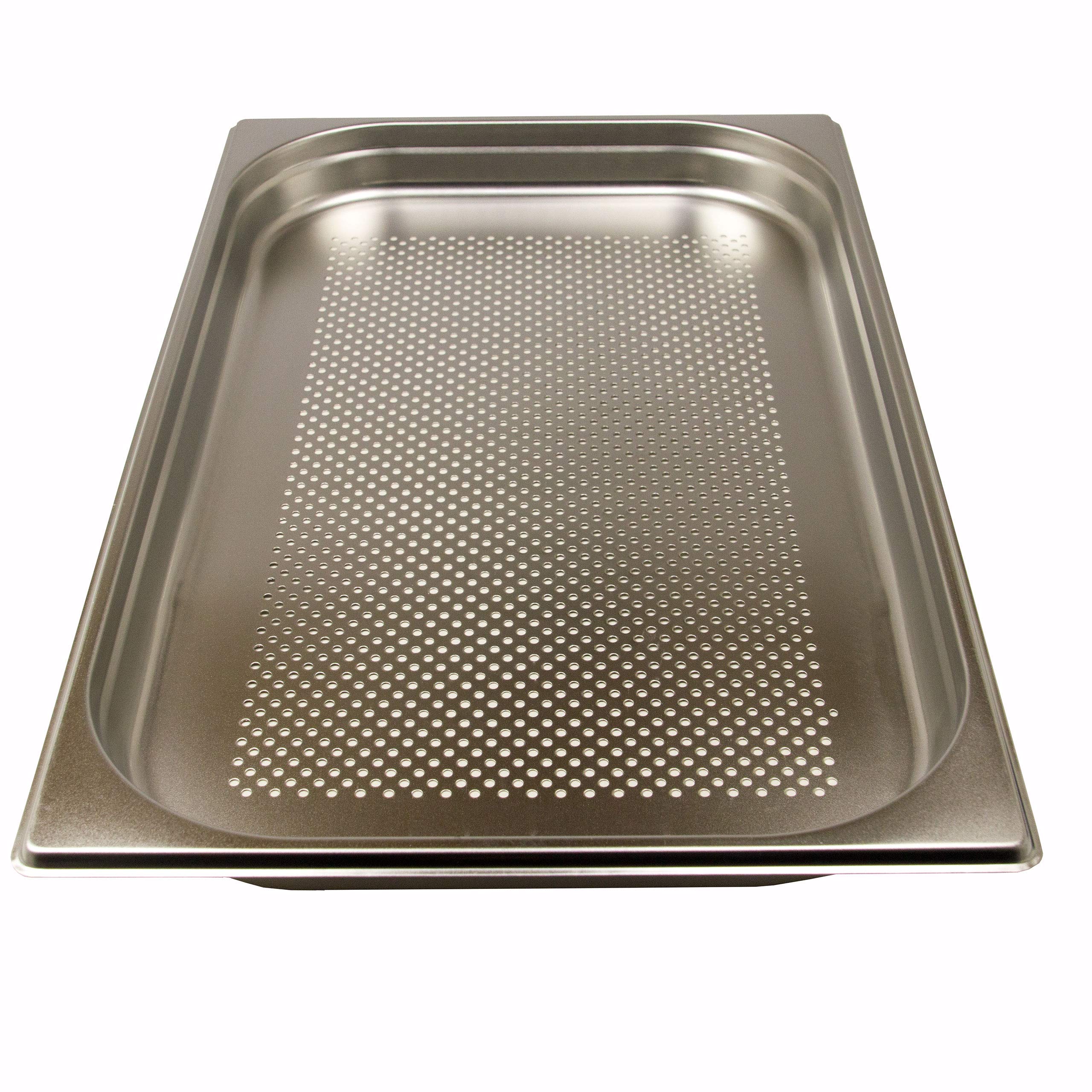 6 recipientes GN 1/1 Gastronorm de acero inoxidable 5,0 litros de profundidad 40 mm Gastronorm perforados
