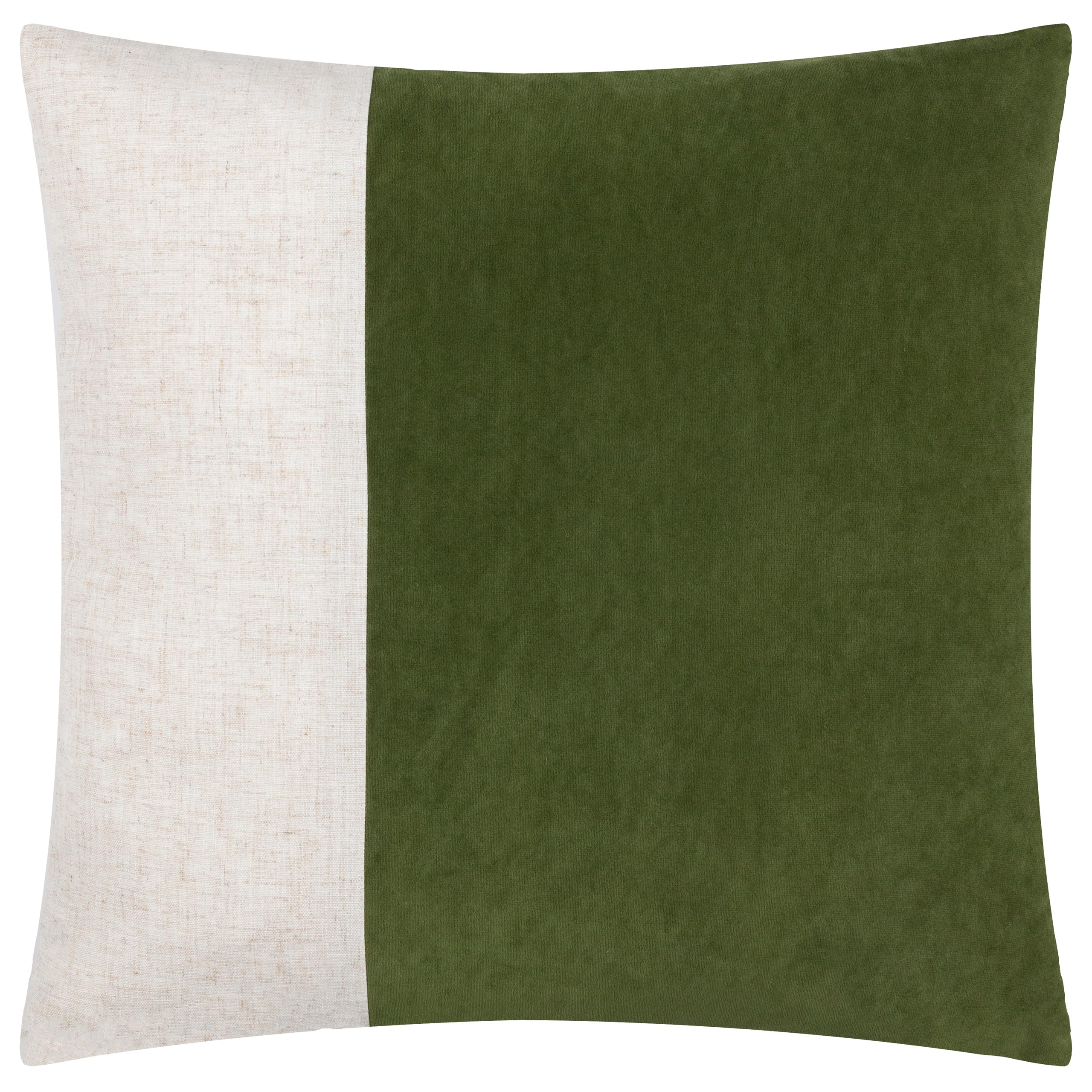 Yard Morden Soft-Washed Velvet Cushion Cover - Olive - 50x50cm