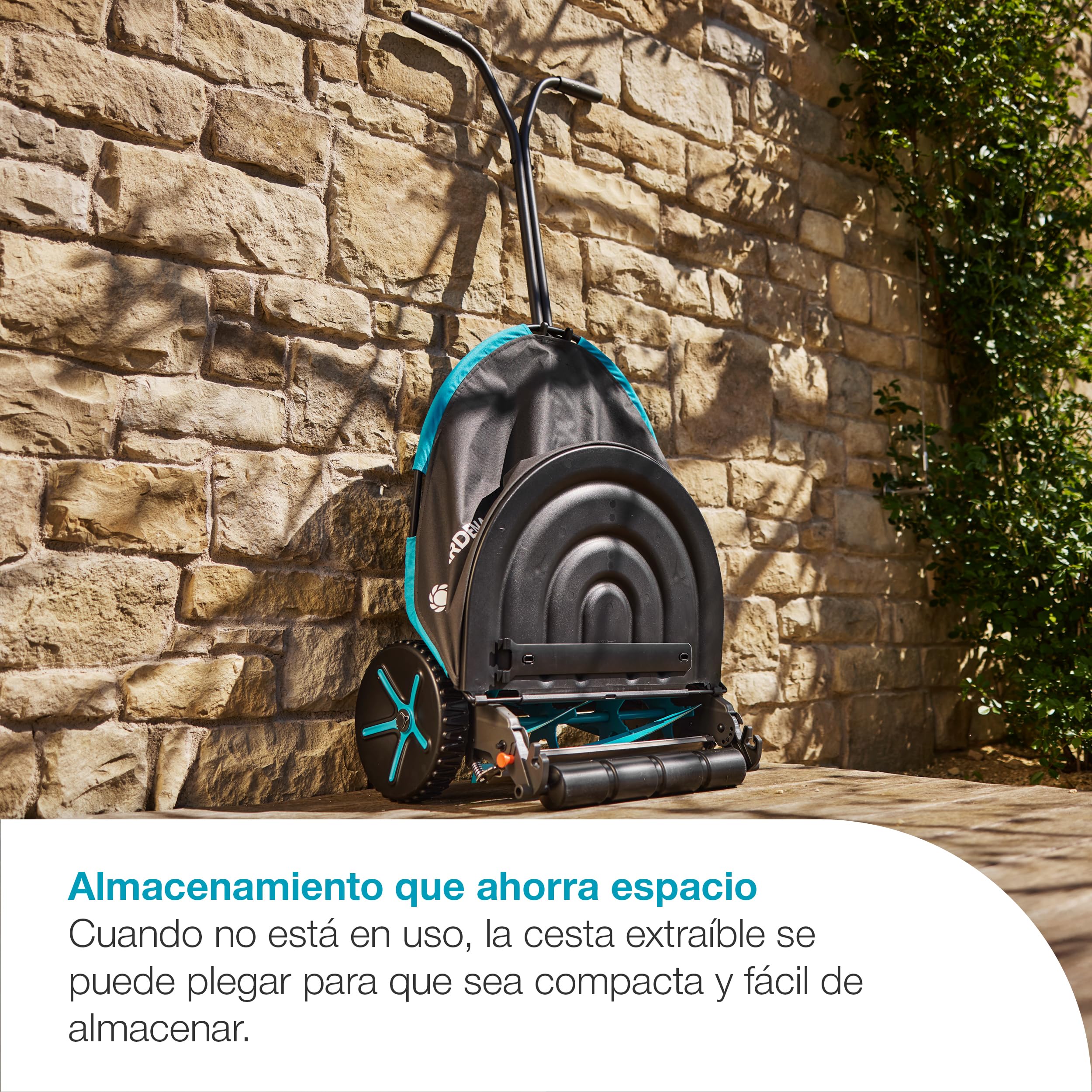 GARDENA GrasopvanGBak Segadoras de jaulas: Se Puede Utilizar como Pala, Almacenamiento Que Ahorra Espacio, Capacidad de 49 litros, diseño Compatible, fácil de vaciar (11770-20)