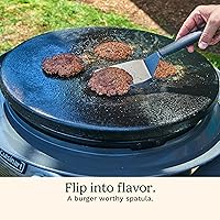 Vista 6 de Cuisinart Kit para Hamburguesas Smash, Prensa de Hierro Fundido, Espátula, Agitador para Condimentos y Papeles para Hamburguesas para Cocciones