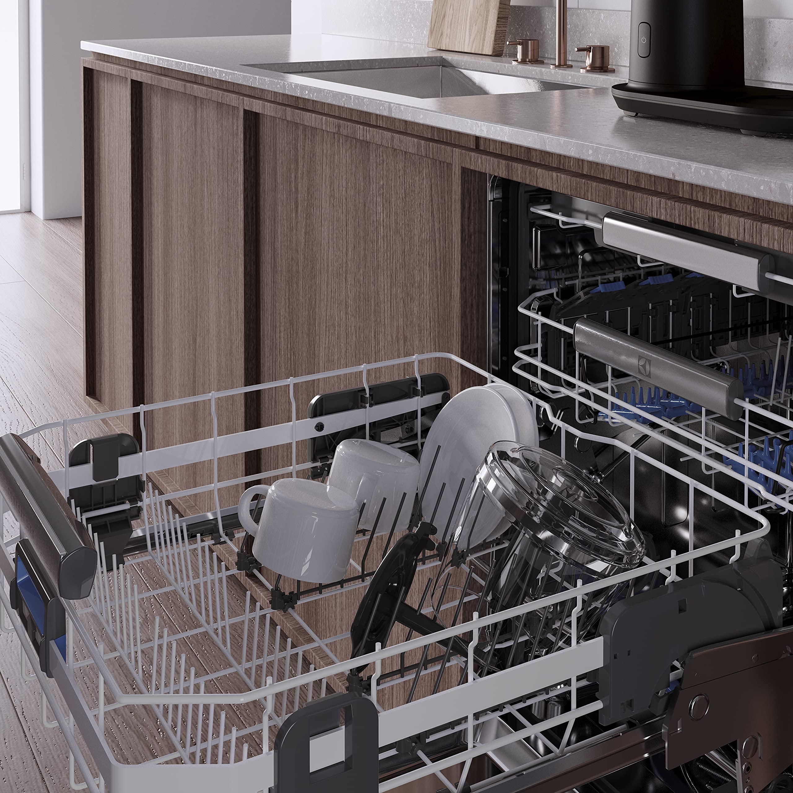 Electrolux Macchina da caffè Explore 7 E7CM1-2GB, sperimenta il gusto del caffè davvero buono, tecnologia di versamento automatico, caffettiera per 1.1 litri, colore Granite Black