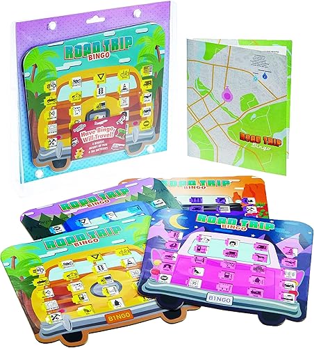 Imagination Generation Bingo de viaje por carretera - Juego de bingo de viaje por carretera para familias en viajes por carretera y vacaciones - 4