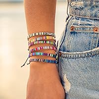 Vista 15 de Made by Nami Boho Surfer Bracelets for Men and Women Crafted from Colorful Braided Strings Adjustable and Waterproof Handmade Bracelets for Summer
