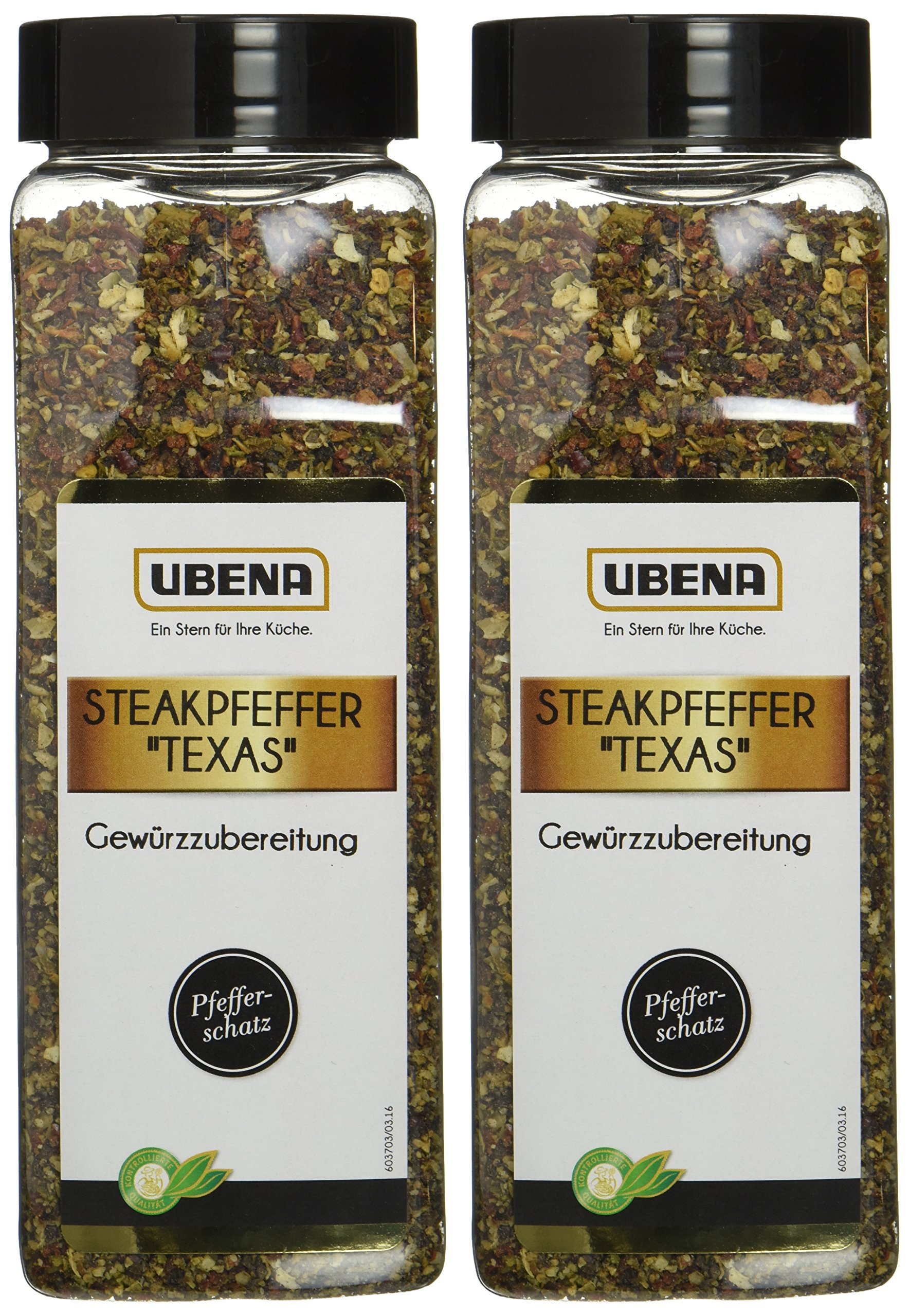 UBENA Steakpfeffer "Texas", 2er Pack (2 x 600 g)