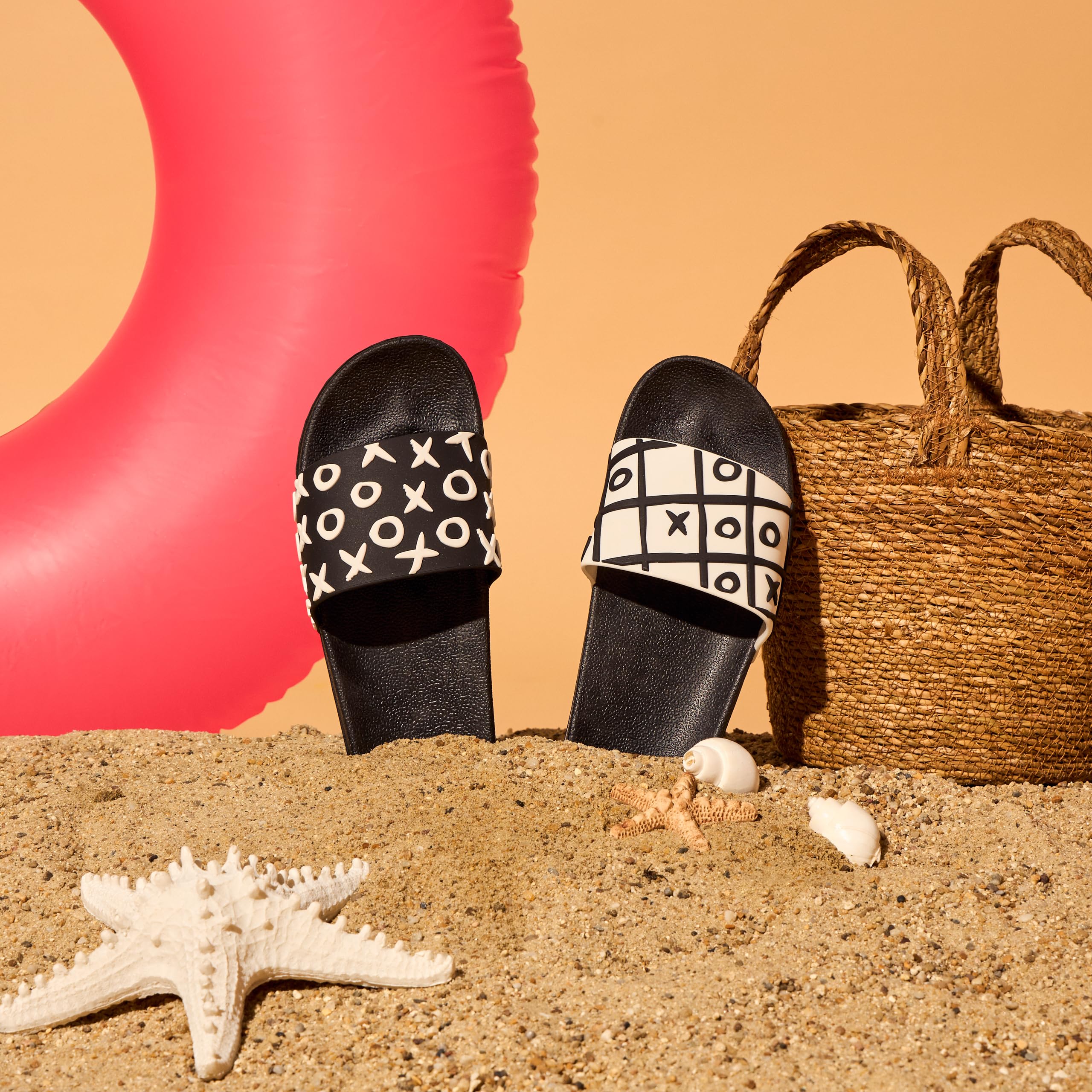 Dedoles Ciabatte & Pantofole Donna Uomo & Bambini Sandali per Spiaggia e Piscina con tanti Design Patatine Fiori Volpe Lama Nuvole Ketchup Regalo