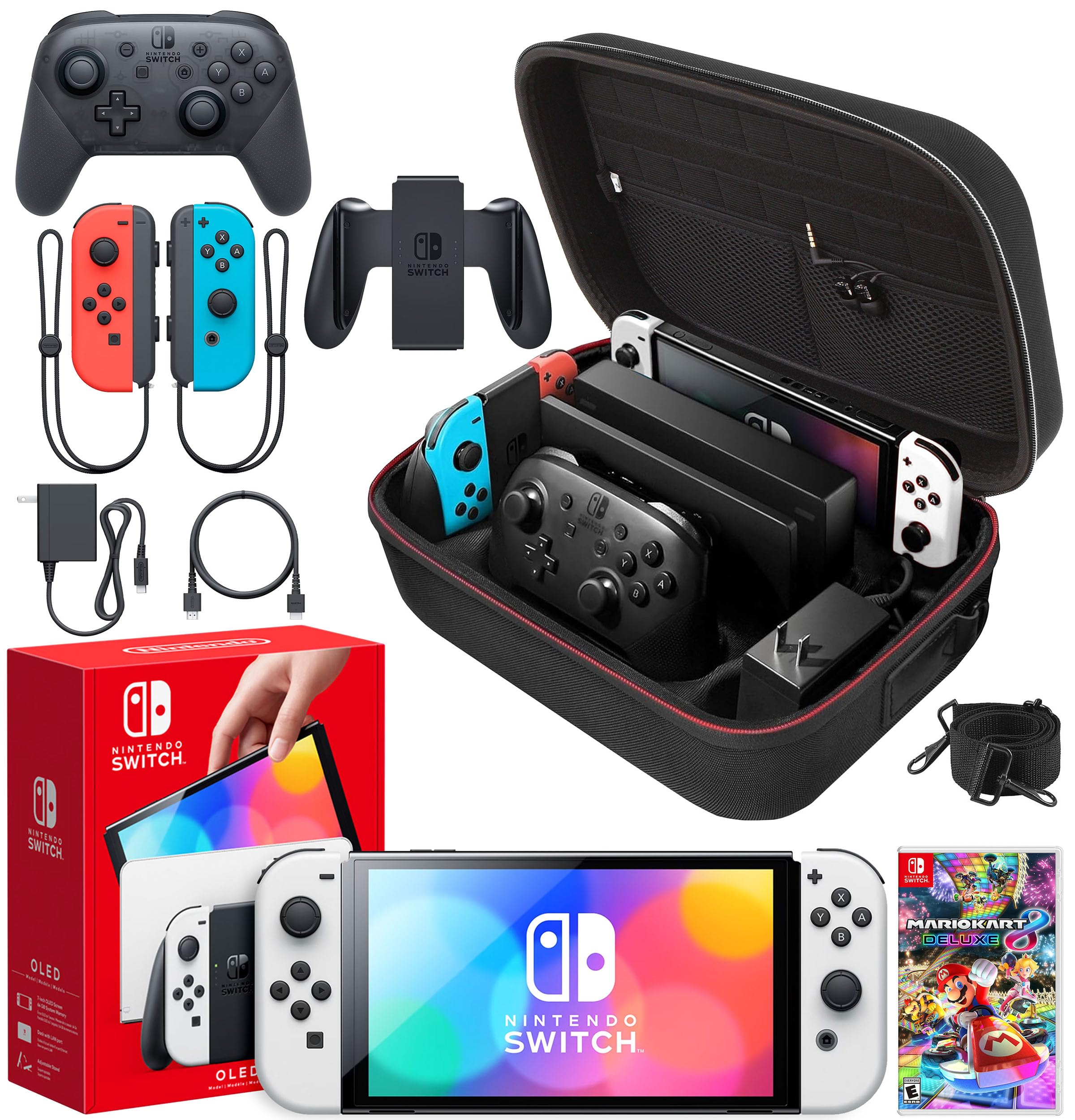 Amazon.com: Nintendo Switch OLED Model (White) Mario Kart 8 Deluxe