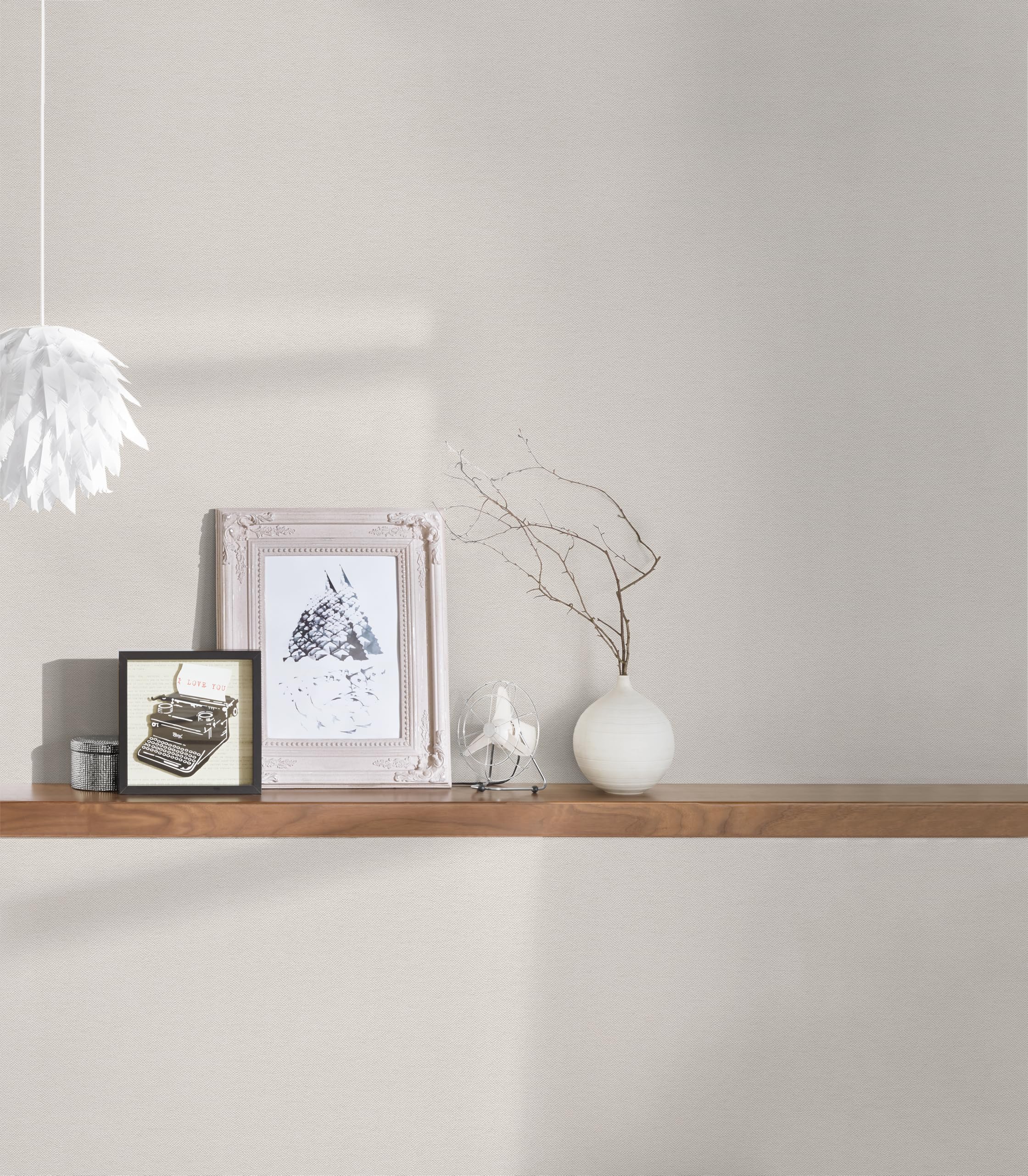Papier peint intissé beige pour salon et chambre moderne