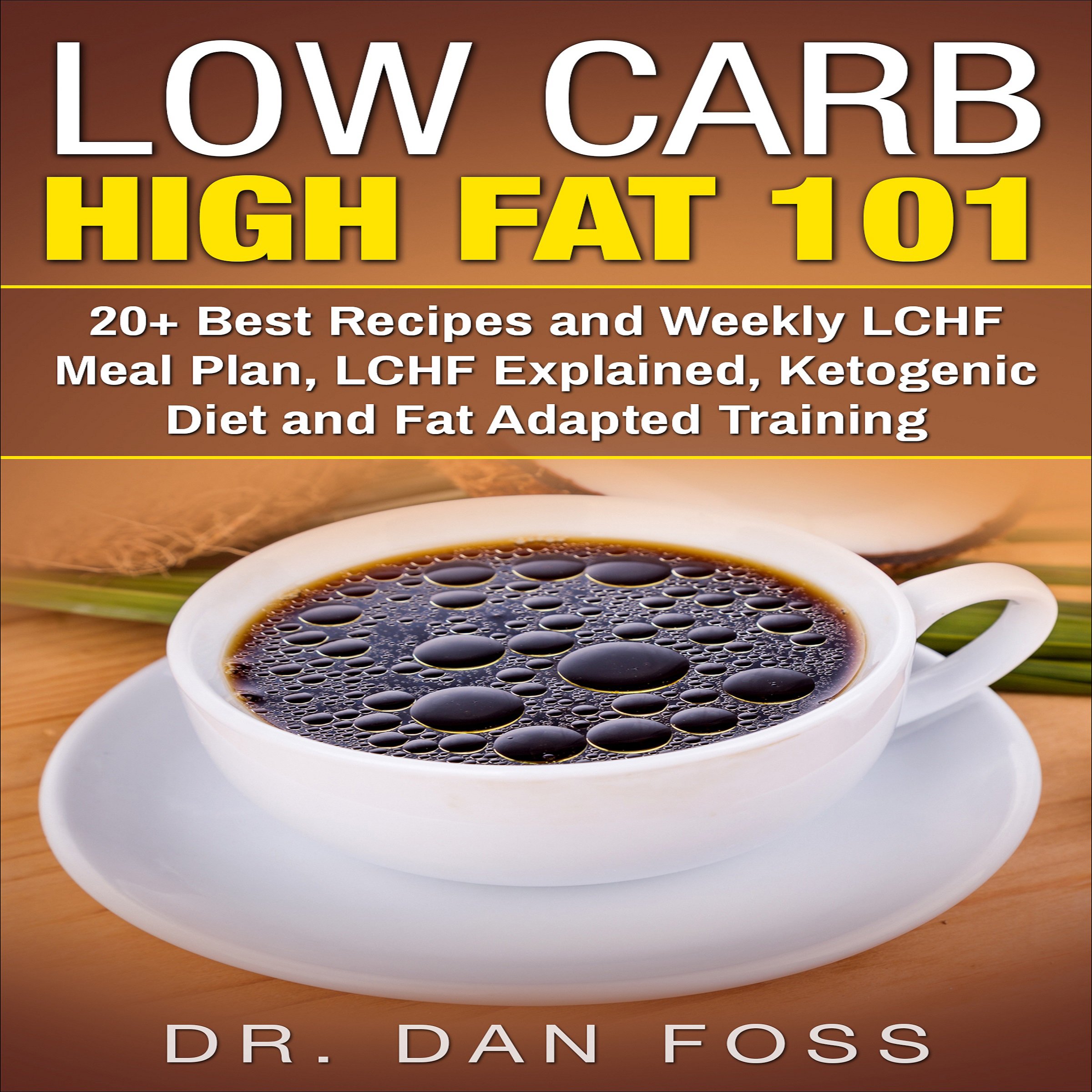Cover art for Low Carb High Fat 101: 20+ Best Recipes and Weekly LCHF Meal Plan, LCHF Explained, Ketogenic Diet and Fat Adapted Training