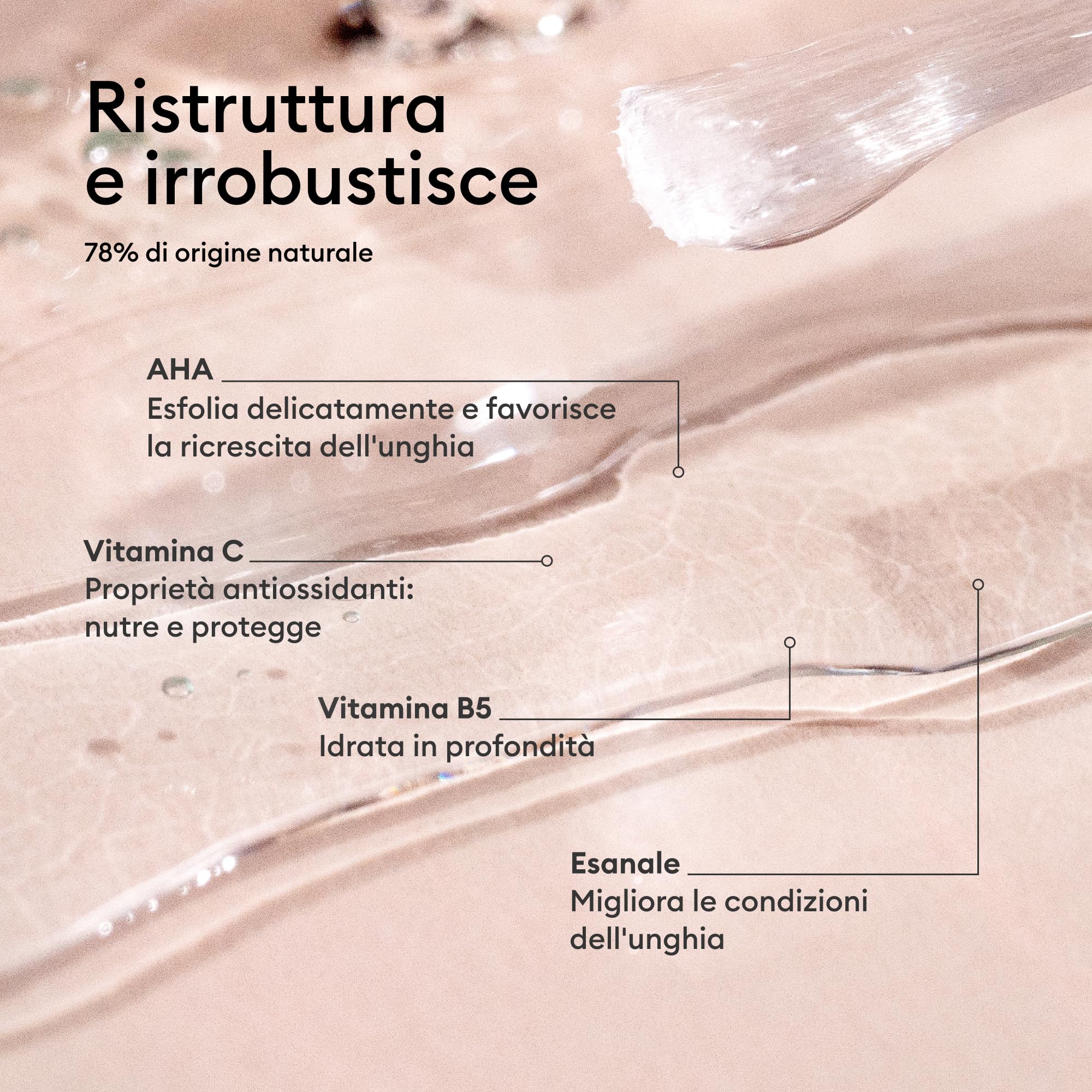 Manucurist - Base S.O.S - Base per Smalto Unghie Danneggiate - Idrata, Rinforza e Rigenera - Arricchita con Vitamine - Smalto Rinforzante Unghie - Made in Francia