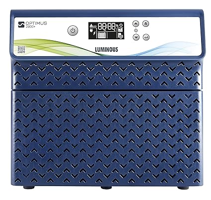 Luminous Optimus 2800 Pure Sine Wave 2500VA/24V Inverter for Home, Office and Shops (Supports 2 Inverter Battery Each of 12V)