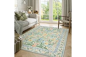 Morebes 5x7 Washable Area Rug: Revitalize Your Home with Boho Chic