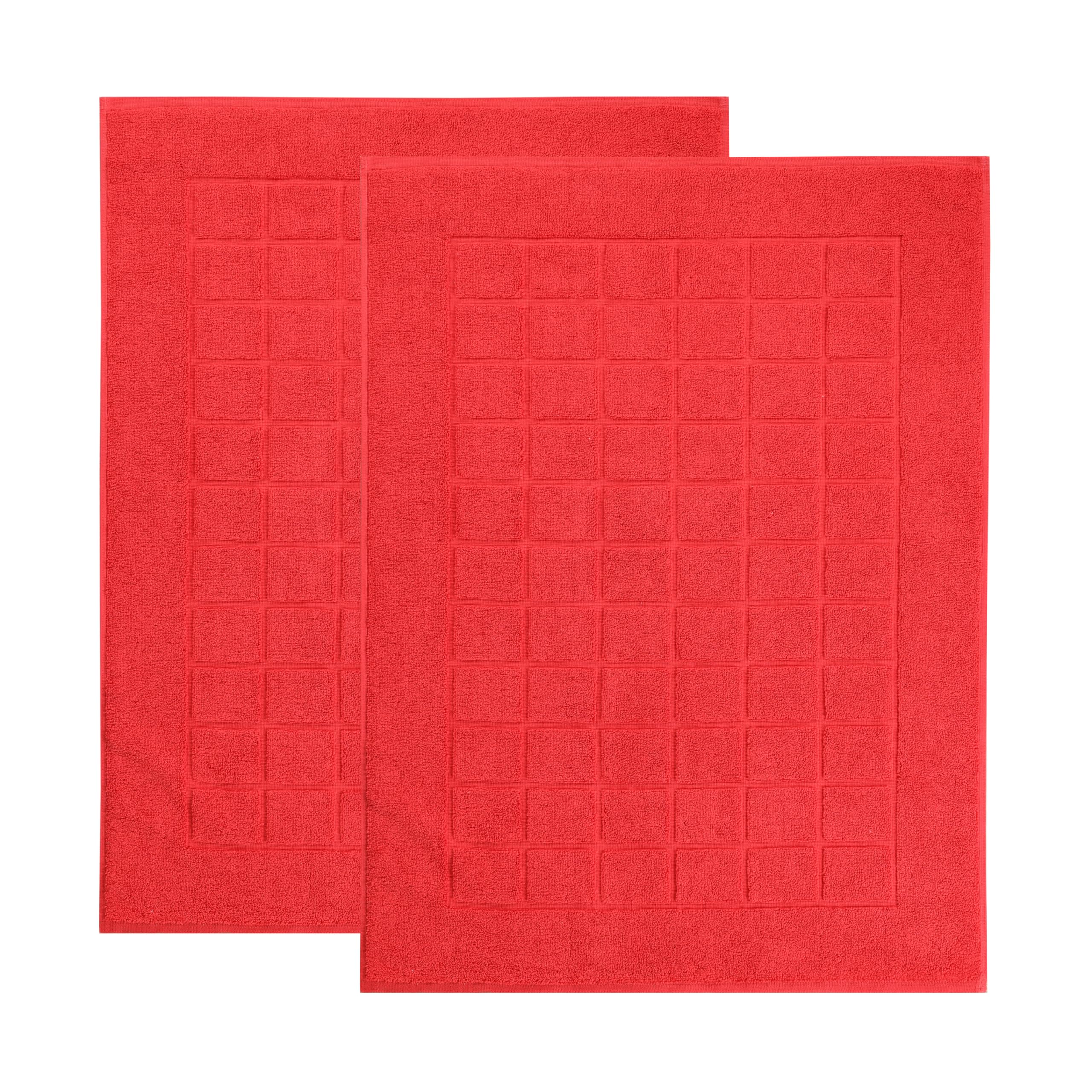 Superior 100% Cotton Bathmat Set, Bath Mats, Bathroom Decor, Shower, Bathtub Essentials, Home Accessories, Small Washable Rug, No Backing, Heavyweight