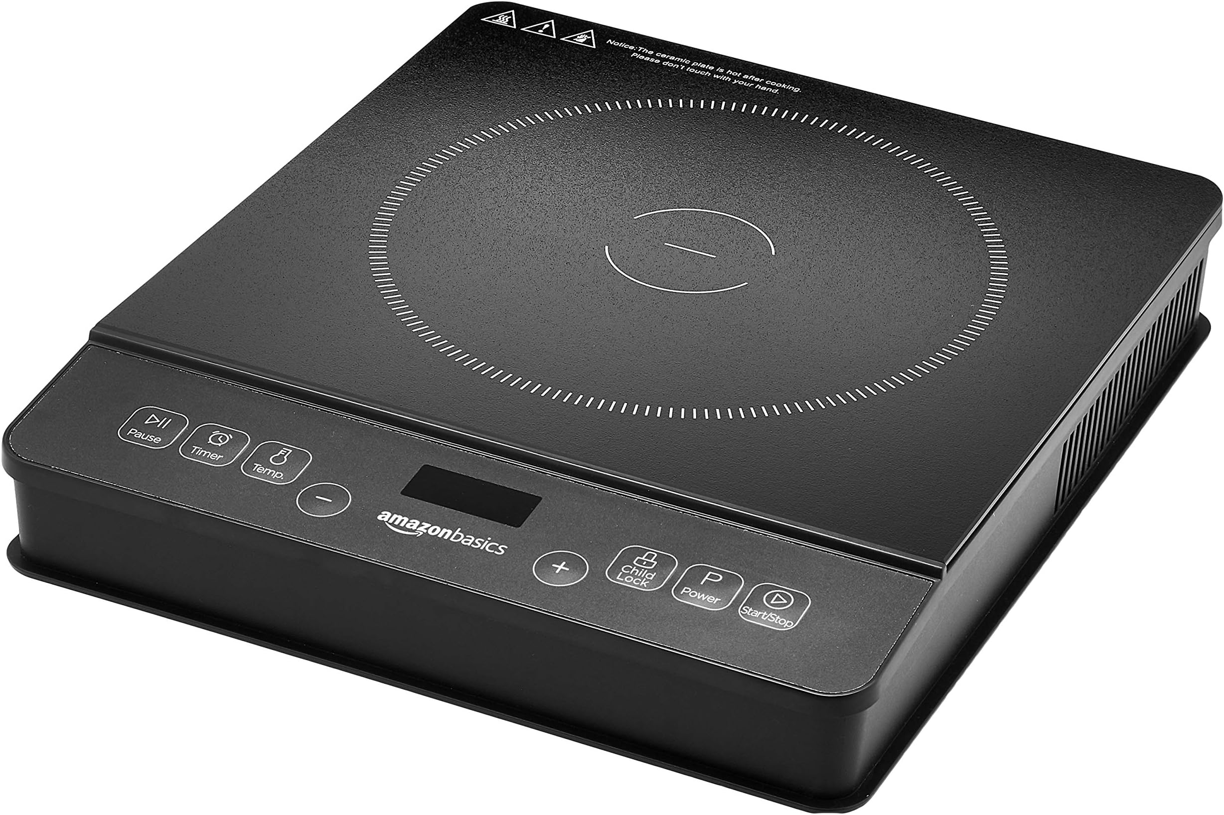 Amazon Basics 1800W Portable Induction Cooktop Burner