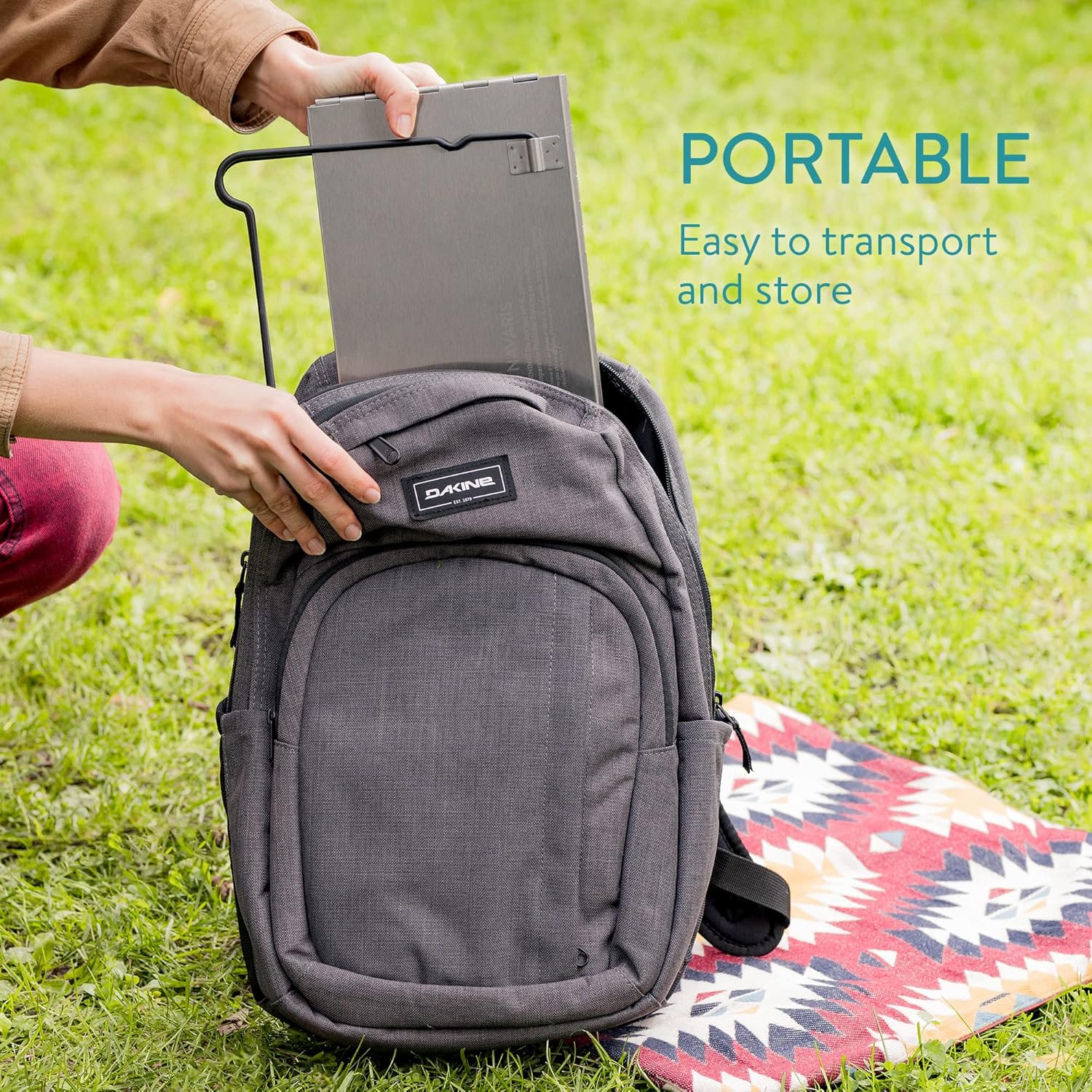 Navaris Barbecue Carbone Piccolo - Griglia Carbonella Portatile - Griglia Barbecue Acciaio Inox - BBQ Smoker Legna - Mini Grill Campeggio con Custodia Navaris Barbecue Carbone Piccolo - Griglia Carbonella Portatile - Griglia Barbecue Acciaio Inox - BBQ Smoker Legna - Mini Grill Campeggio con Custodia