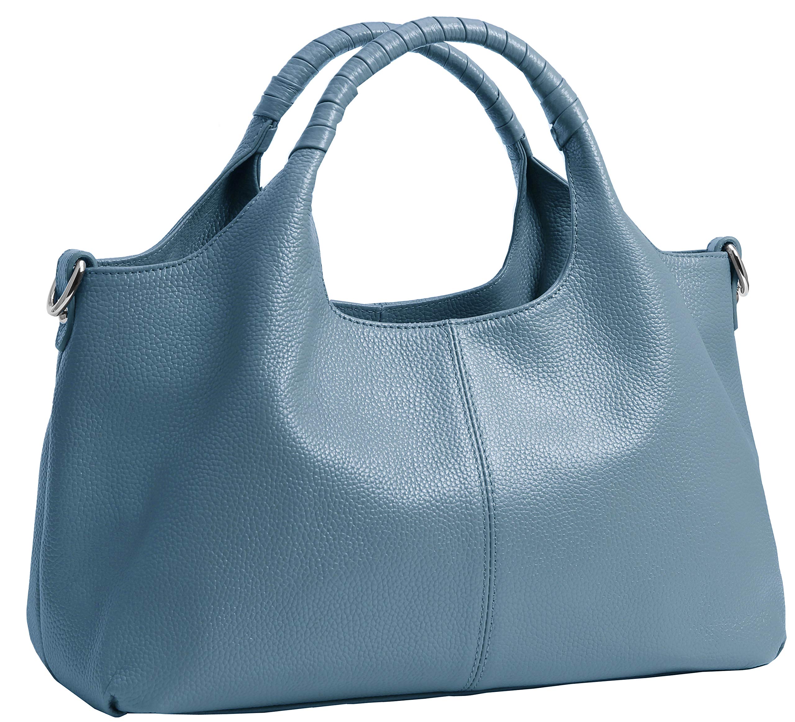 Iswee Genuine Leather Purses and Handbags for Women Shoulder Bag Top Handle Satchel Ladies Hobo Crossbody Bags