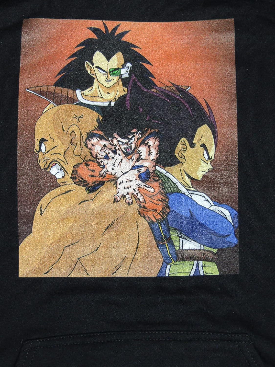 Bioworld Dragon Ball Z Super Saiyan Character Art Men's Black Sweatshirt