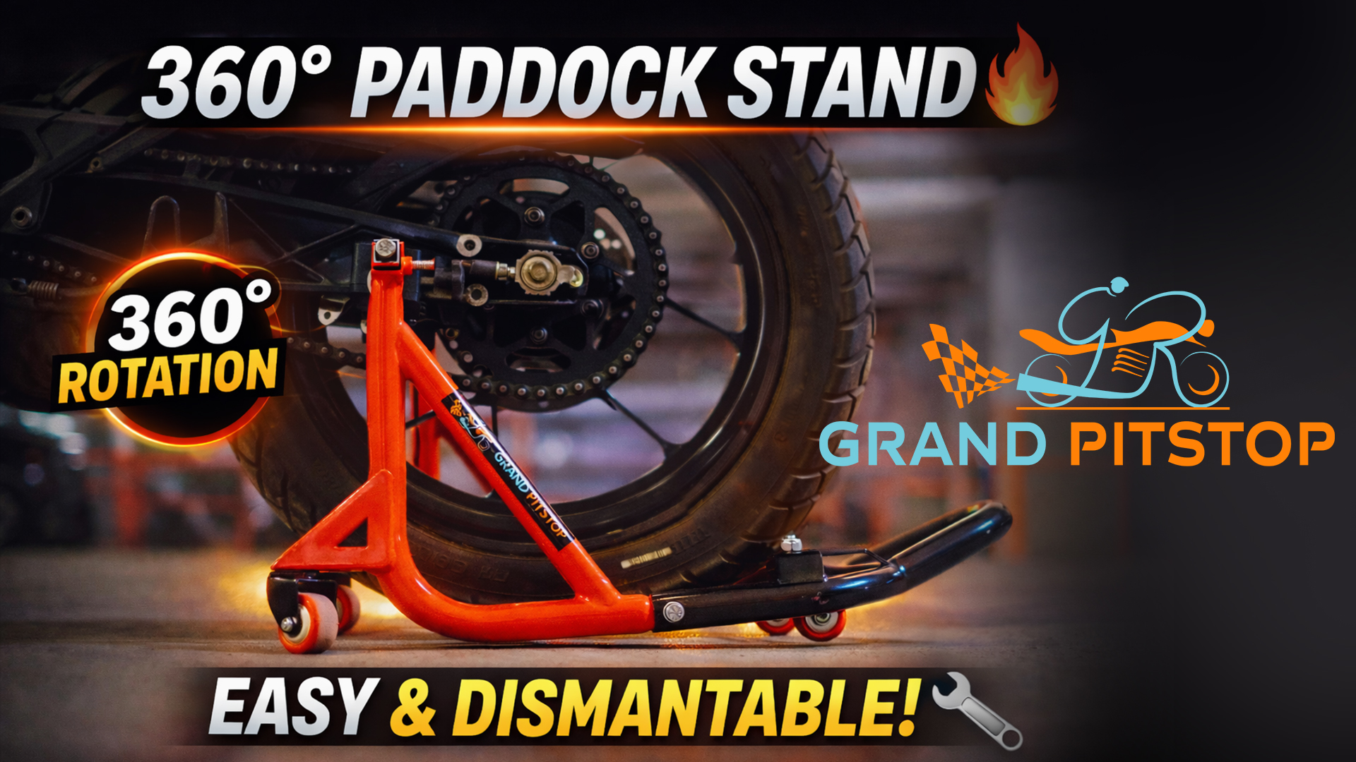 Amazon.com: Grand Pitstop Universal Adjustable Rear Paddock Stand