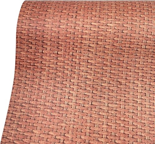 Miniatura 7 de Yifely Pegatina autoadhesiva para puerta de revestimiento de estantes de grano de madera marrón claro, 17.7 pulgadas por 9.8 pies