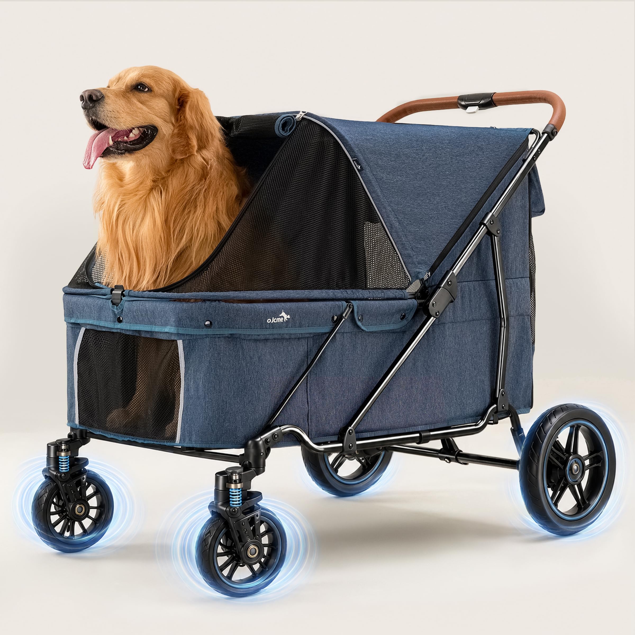 OJCME Large Dog Stroller for Large Dogs Up to 170 lbs, 37