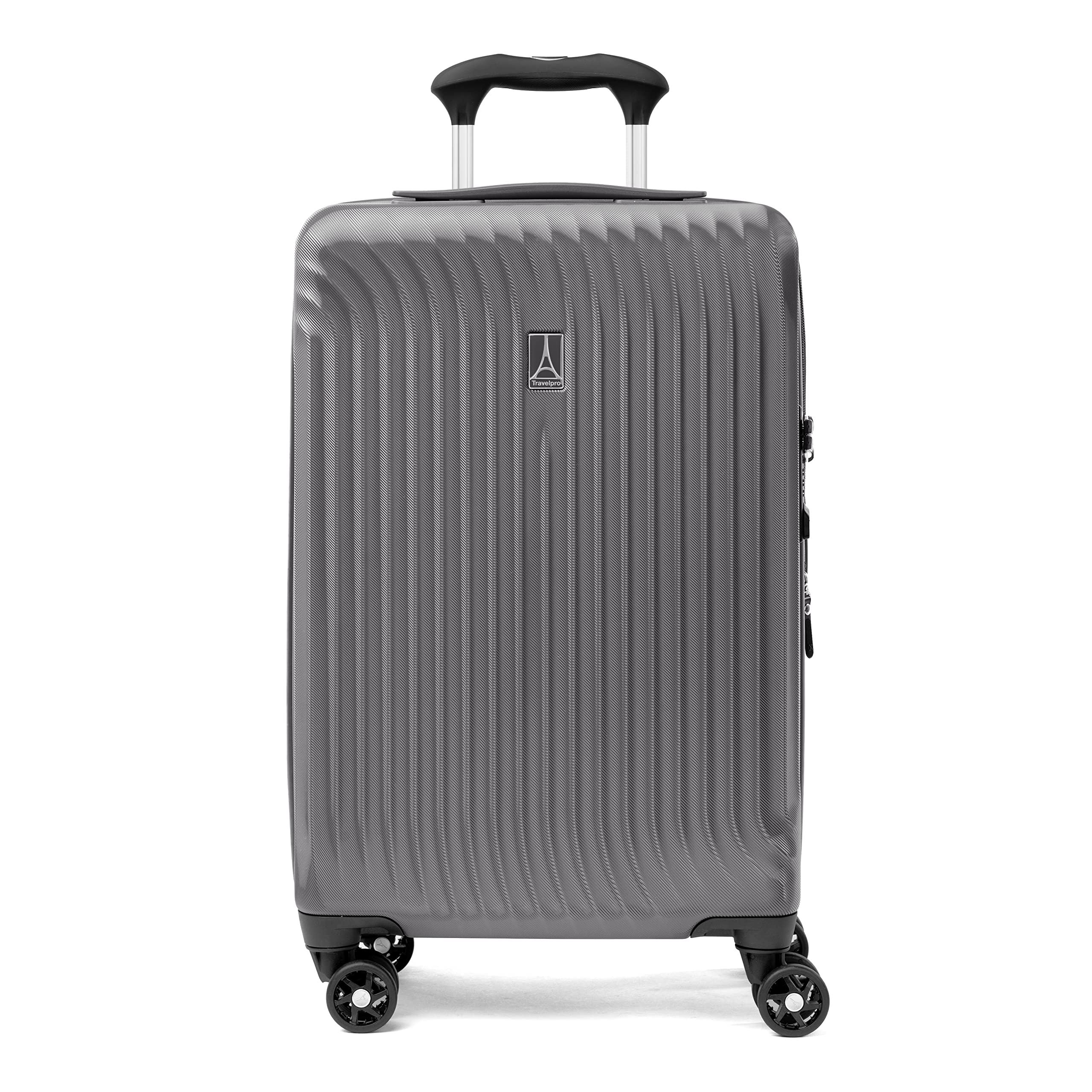 Travelpro Maxlite Air Hardside Expandable Carry on Luggage, 8 Spinner Wheels, Lightweight Hard Shell Polycarbonate Suitcase, Shadow Grey, Carry On 21-Inch