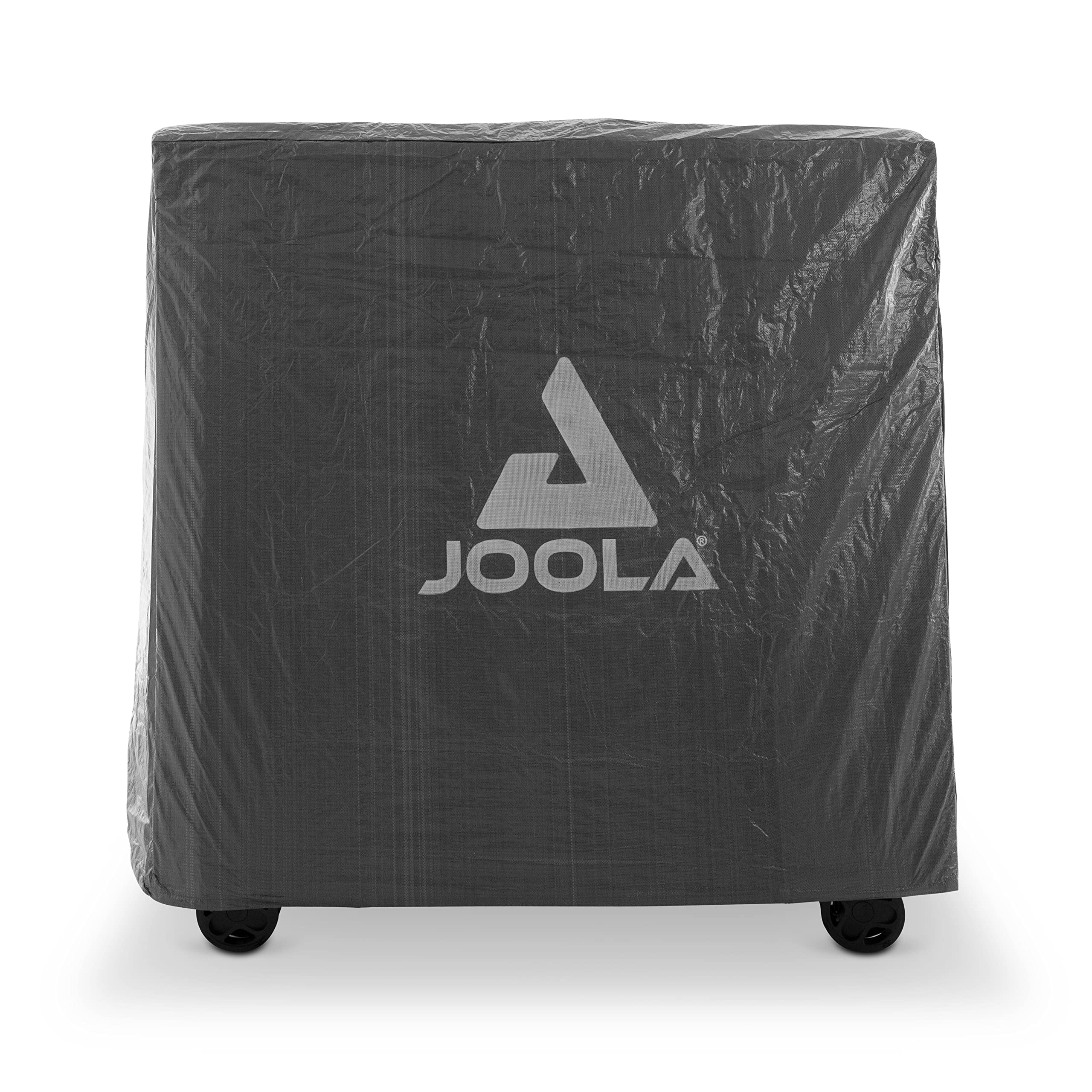 JOOLA Tischtennisplatte Outdoor J500A & 19900 Tischtennistisch Abdeckung Tischabdeckung Wetterfeste Schutzhülle Outdoor und Indoor, Schwarz, 150 x 160 x 50-80 cm