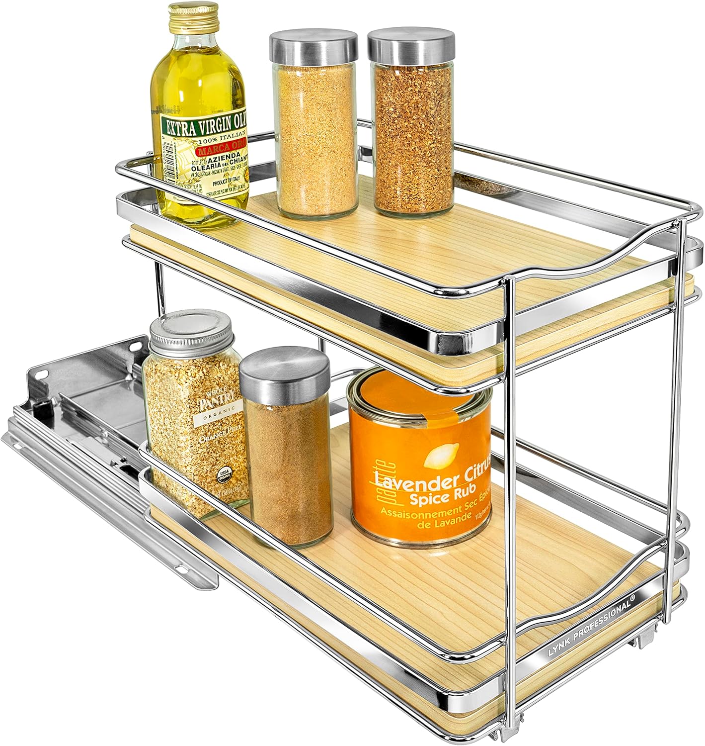 LYNK PROFESSIONAL® Élite™ Pull Out Spice Rack Organizer for