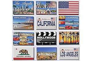 California Gifts: 12-Pack of Souvenir Fridge Magnets
