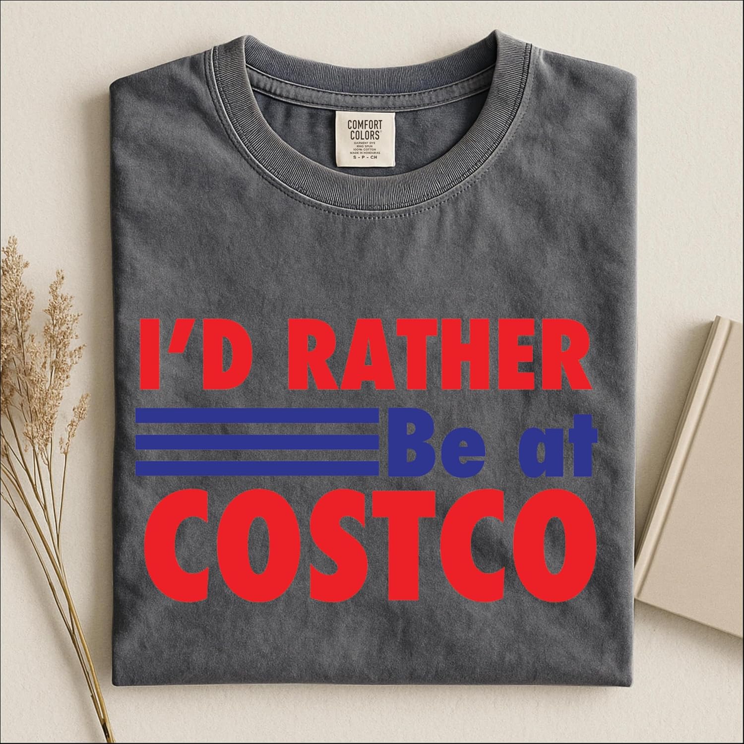 I'd Rather Be at Costco Shirt, Funny Grocery Tee Multi - Image 2