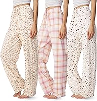 Ultra Performance Women's Bootcut Pajama Pants 3-Pack - Soft Breathable Lounge PJ Bottoms, Plus Sizes