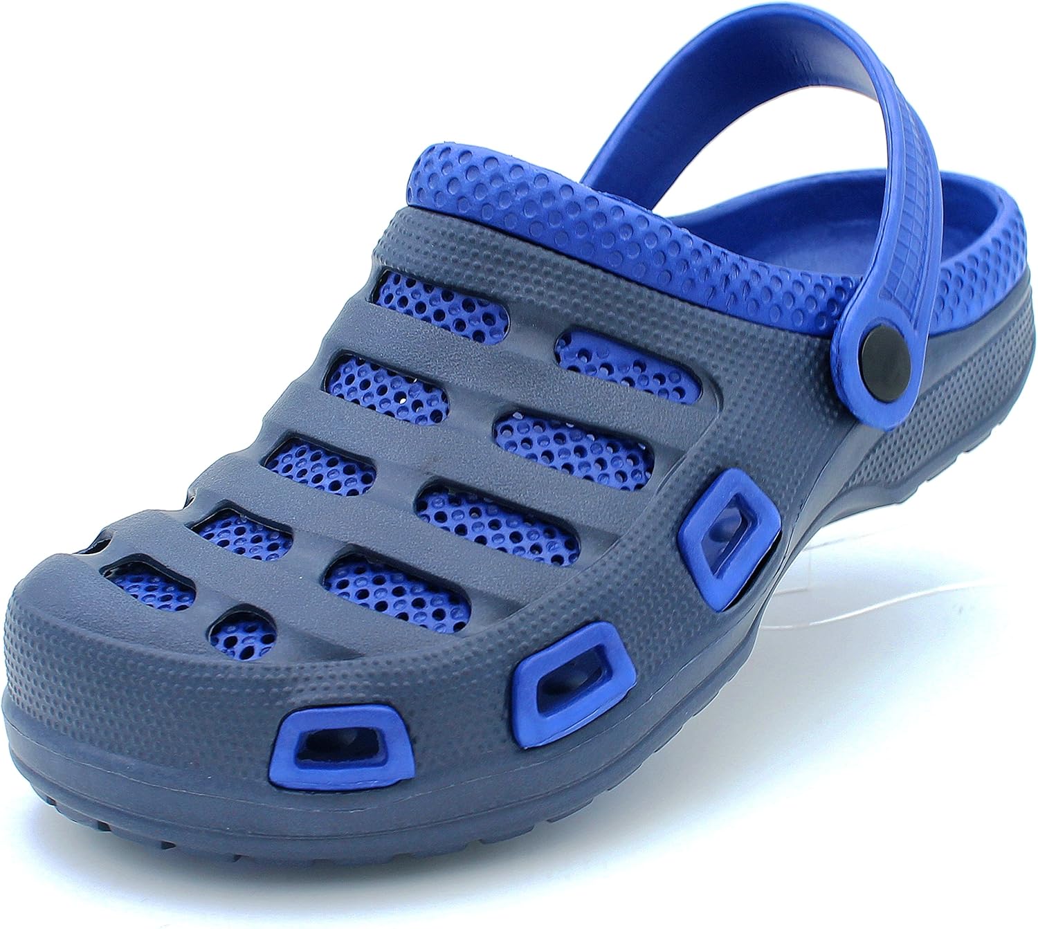 Sport Men's Two Tone Ventilated Navy/Blue Garden Clogs 11 D(M) US