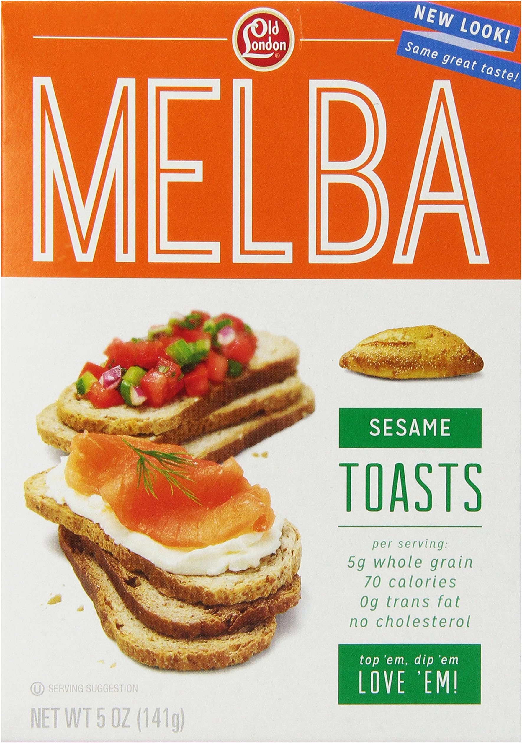 Old London Melba Toasts, Sesame (Pack of 12)