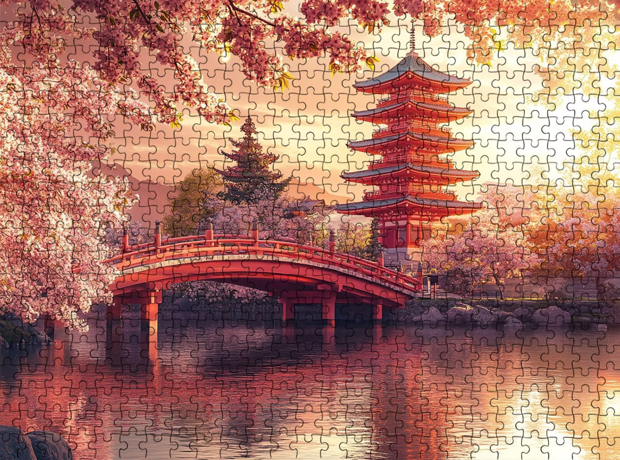 ponte attico Puzzle 5000 Pezzi per Adulti, Puzzle in Legno - Collezione Classica con Poster Incluso - Sfida di Concentrazione e Passatempo Antistress, Gioco Educativo per Famiglia, 156 x 105 cm f0-834