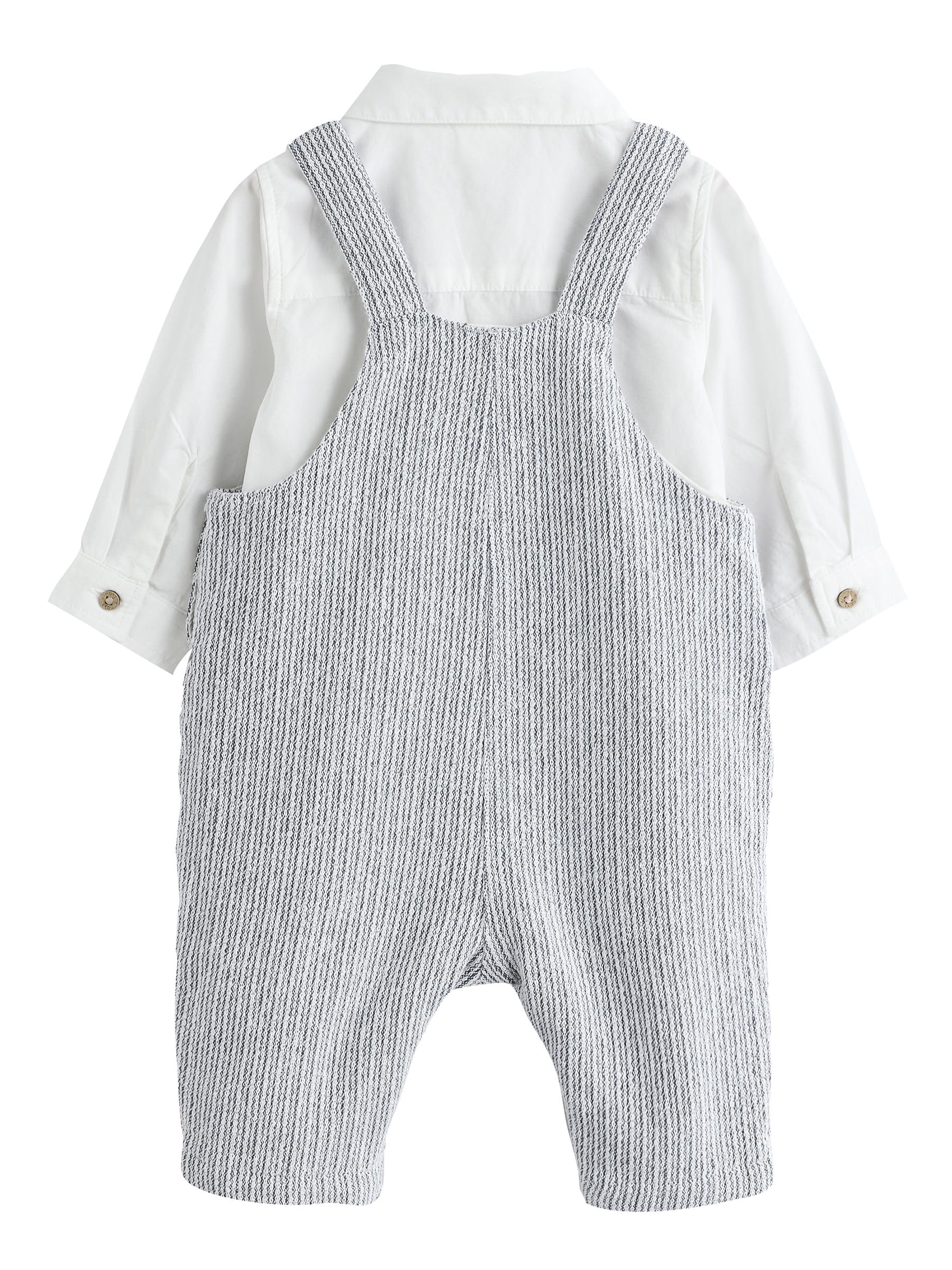 NEXT Bebés niño Conjunto de peto y bodi tejido 100% algodón para bebé