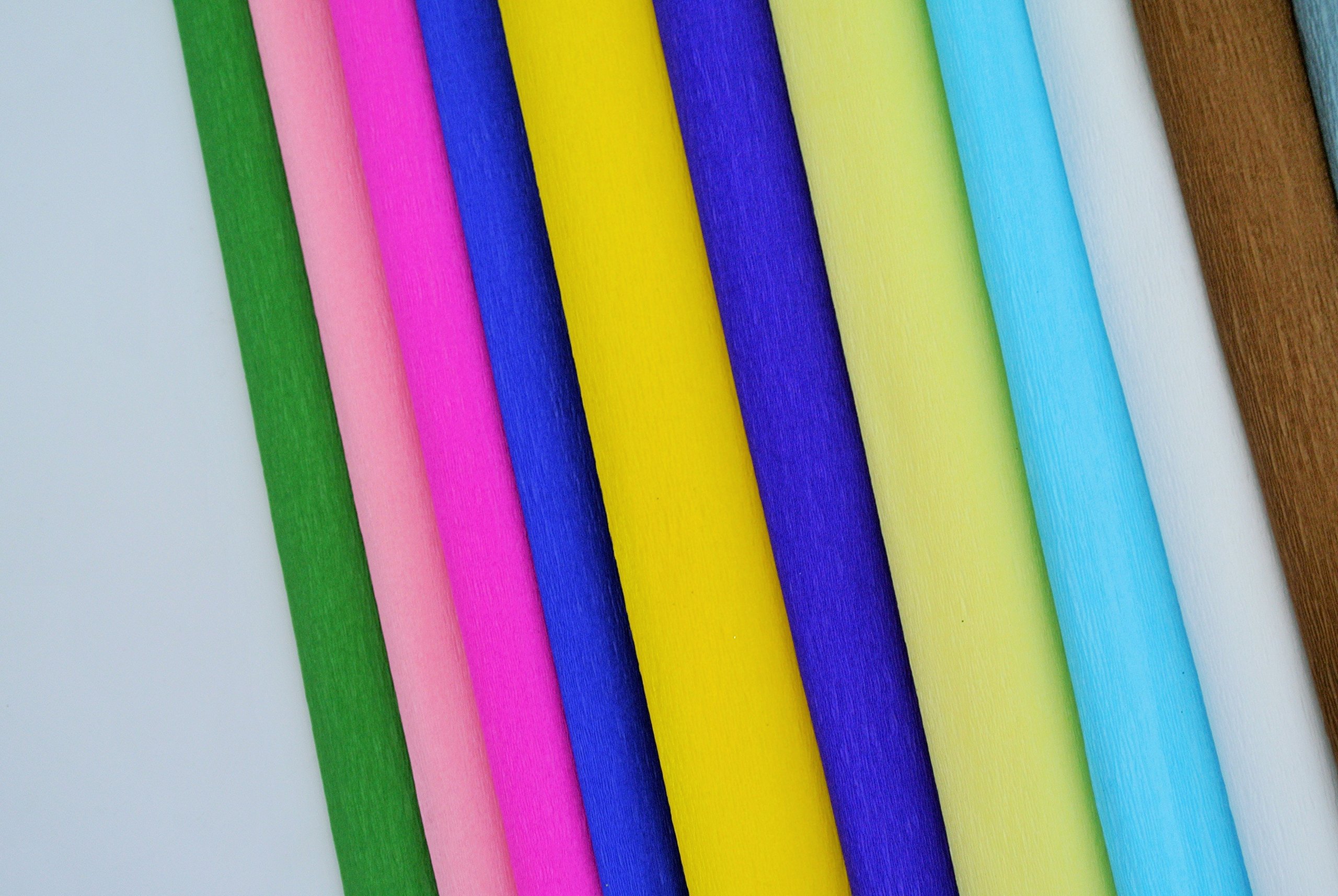 Crepe Paper 12 Different Colors Flower Making Art Projects Crepe Paper