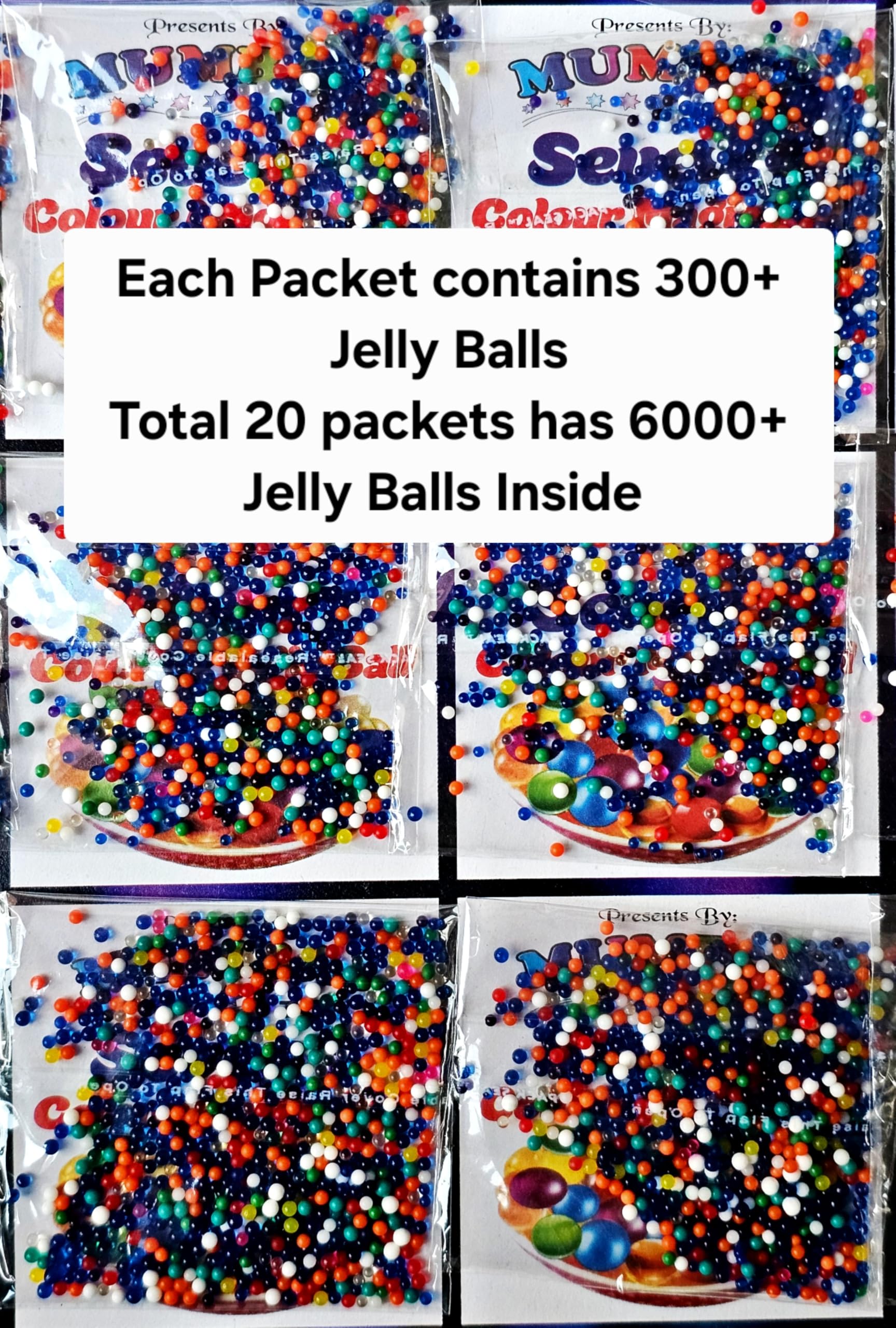 Crystal Jelly Water Balls - 6000+ Beads, Expanding Orbeez -2