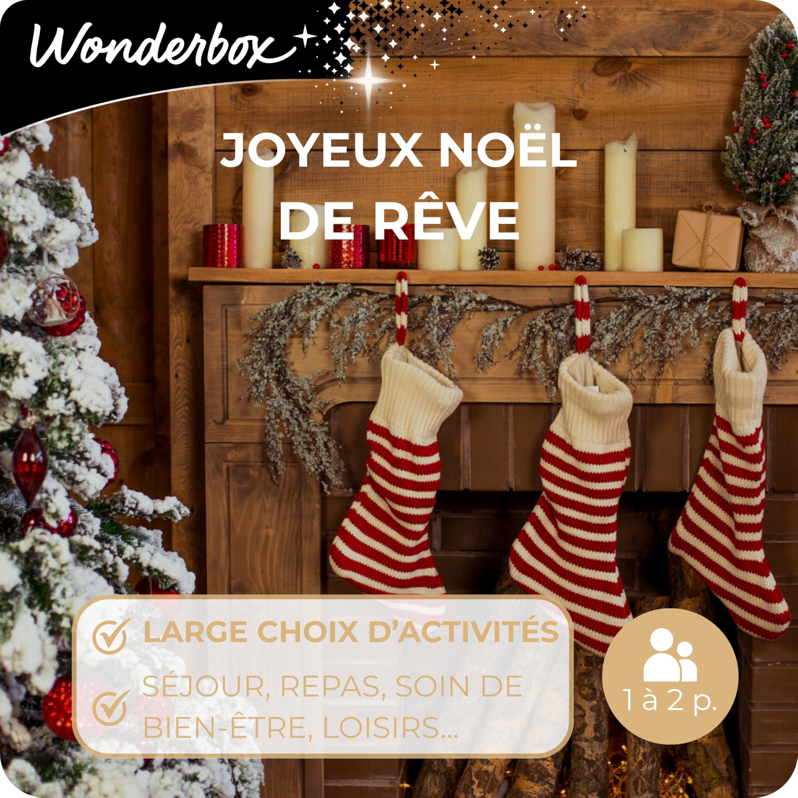 Wonderbox - Joyeux Noël De Rêve - Coffret Cadeau - Idée Cadeau Multi Activités