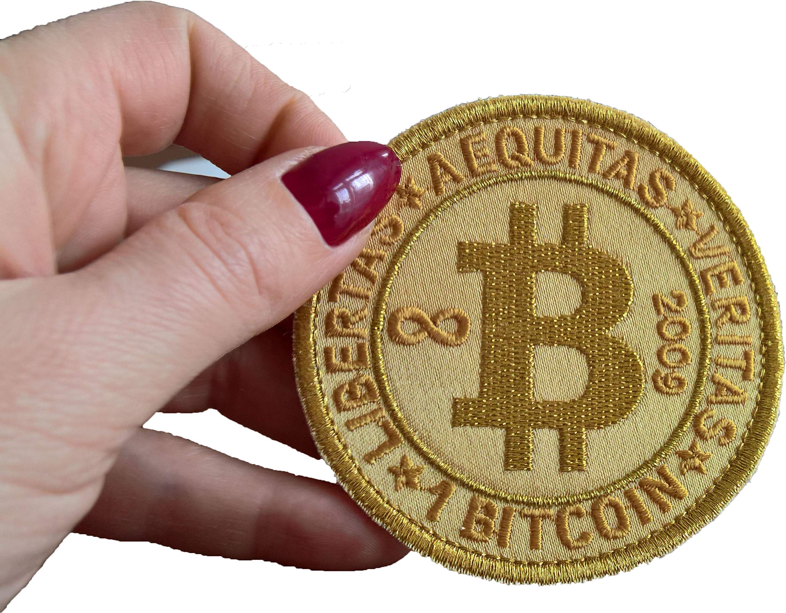 Amazon.com: Bitcoin Patch BTC Patch Embroidered Sew on : Clothing, Shoes &  Jewelry