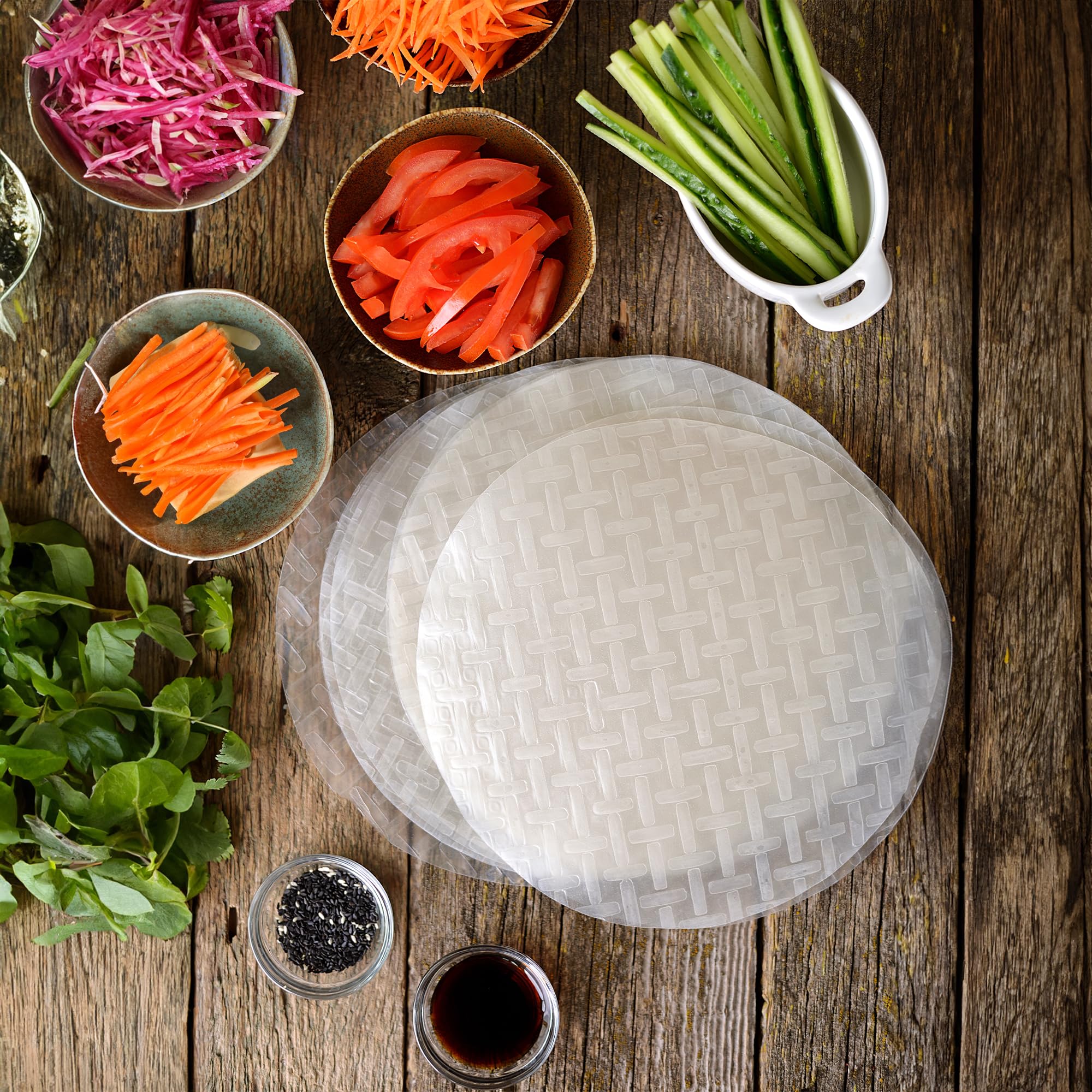 Mr Rice Fresh Roll Rice Paper 16cm (300gm) - Image 8 thumbnail